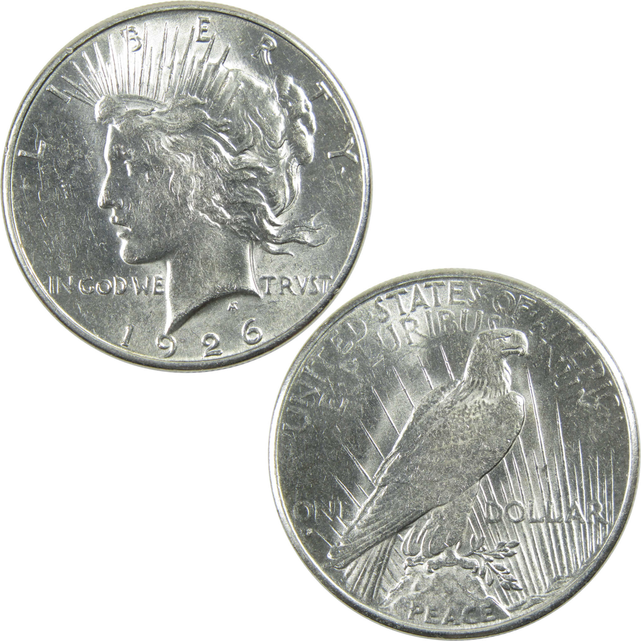 1926 S Peace Dollar AU About Uncirculated Silver $1 Coin SKU:I12837