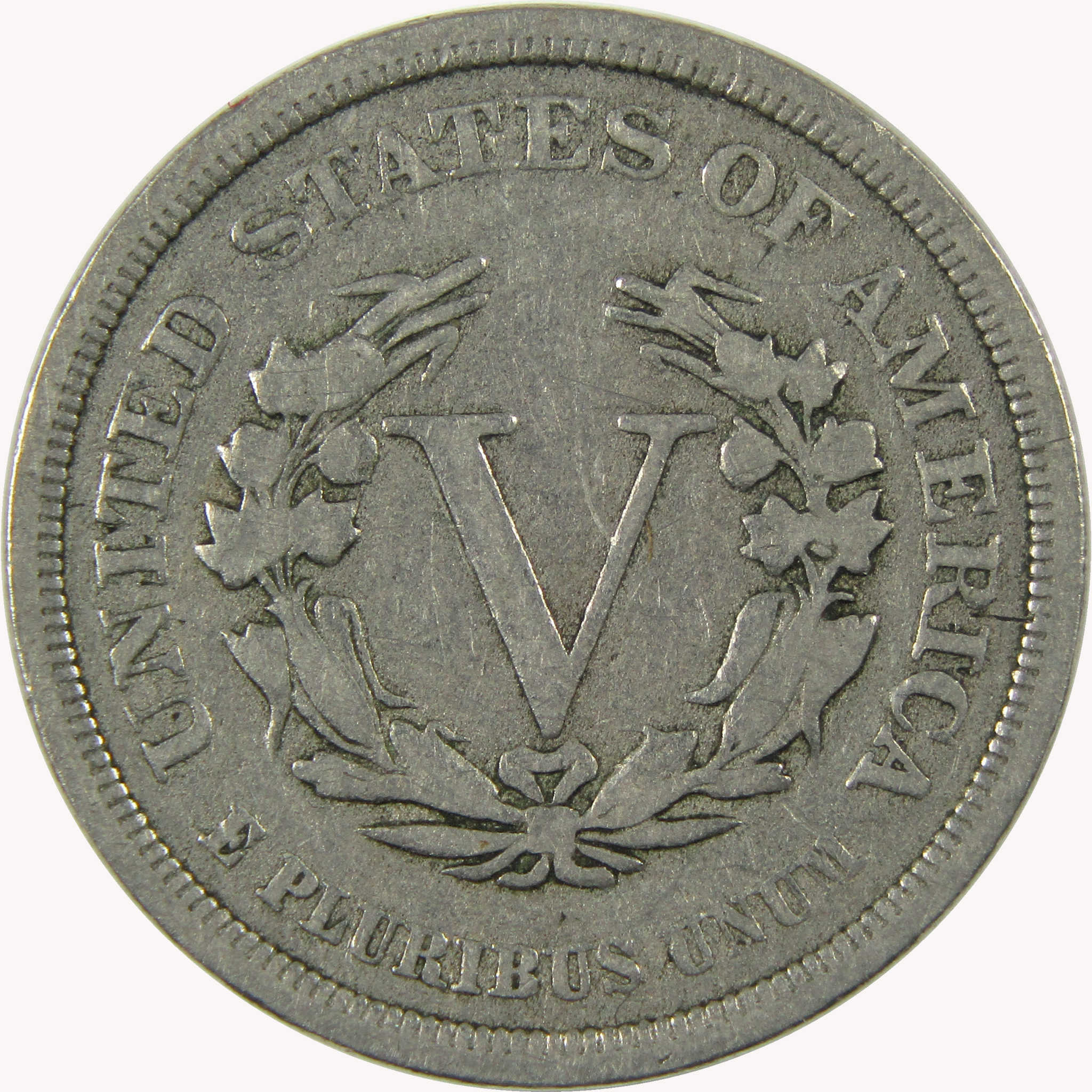 1883 No Cents Liberty Head V Nickel F Fine 5c Coin SKU:I26505