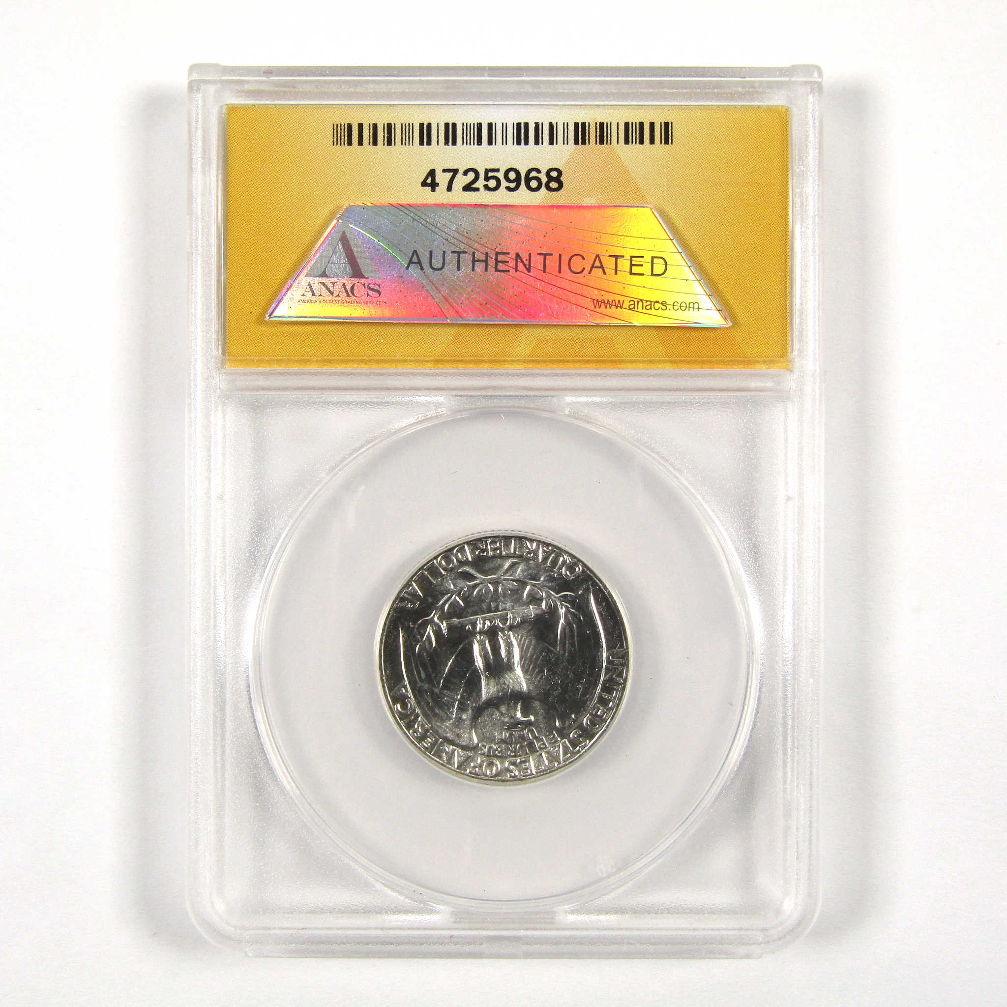 1963 Washington Quarter MS 65 ANACS 90% Silver 25c Unc SKU:CPC4230