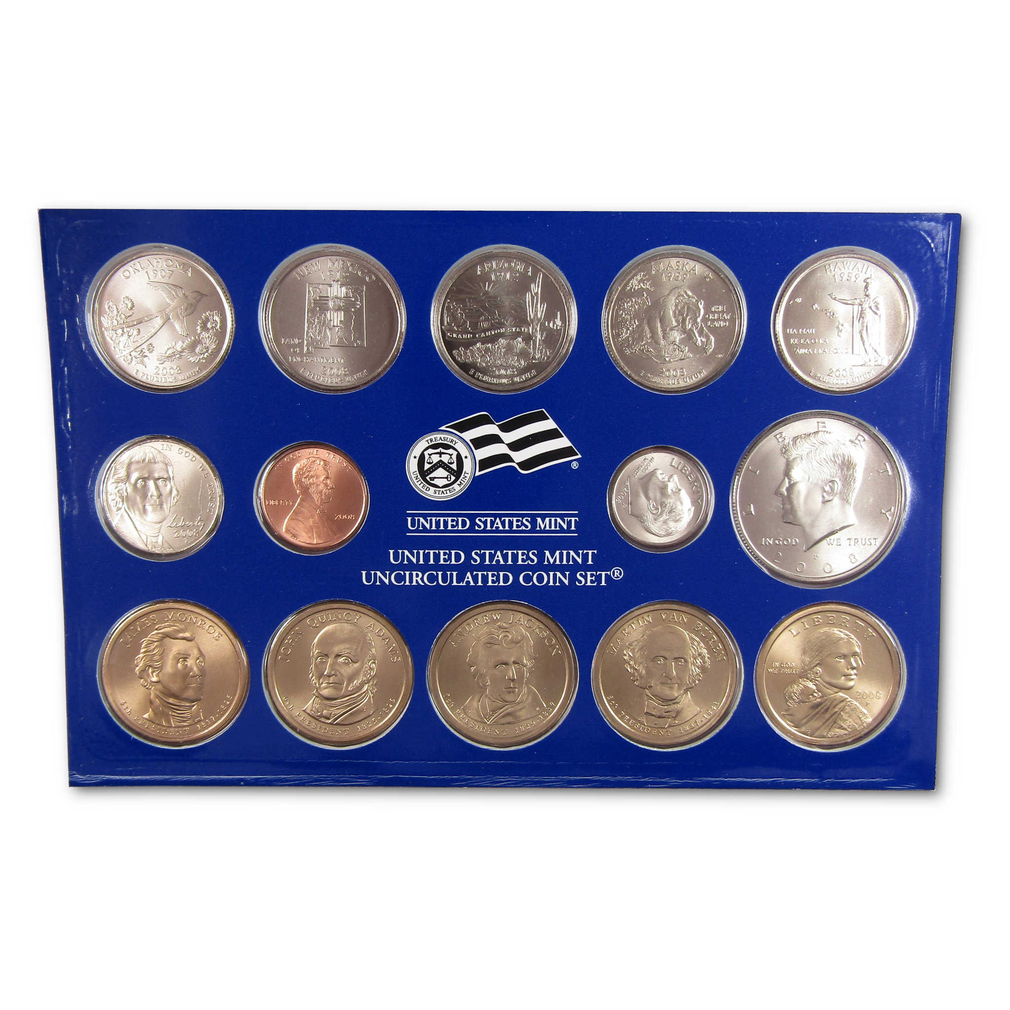 2008 Uncirculated Coin Set U.S Mint Government Packaging OGP COA