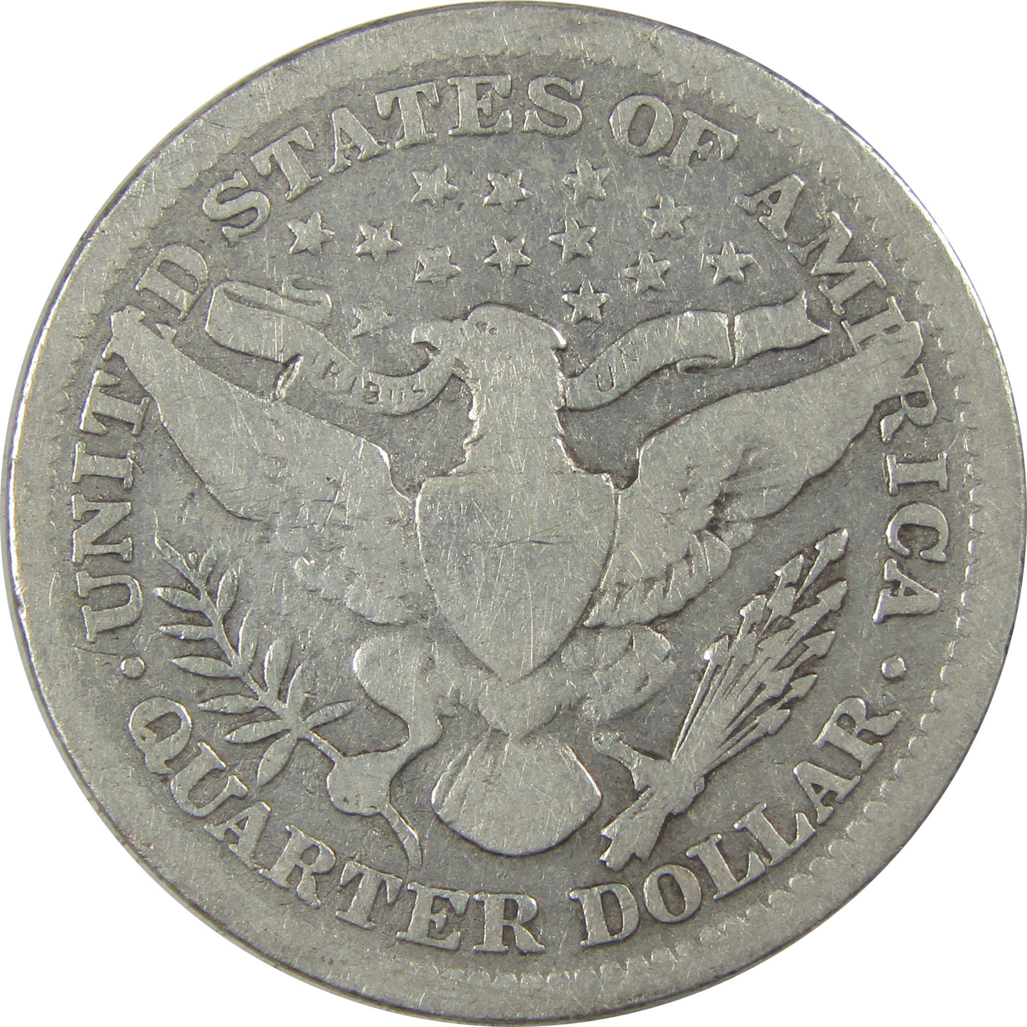 1905 Barber Quarter G Good Details Silver 25c Coin SKU:I21813