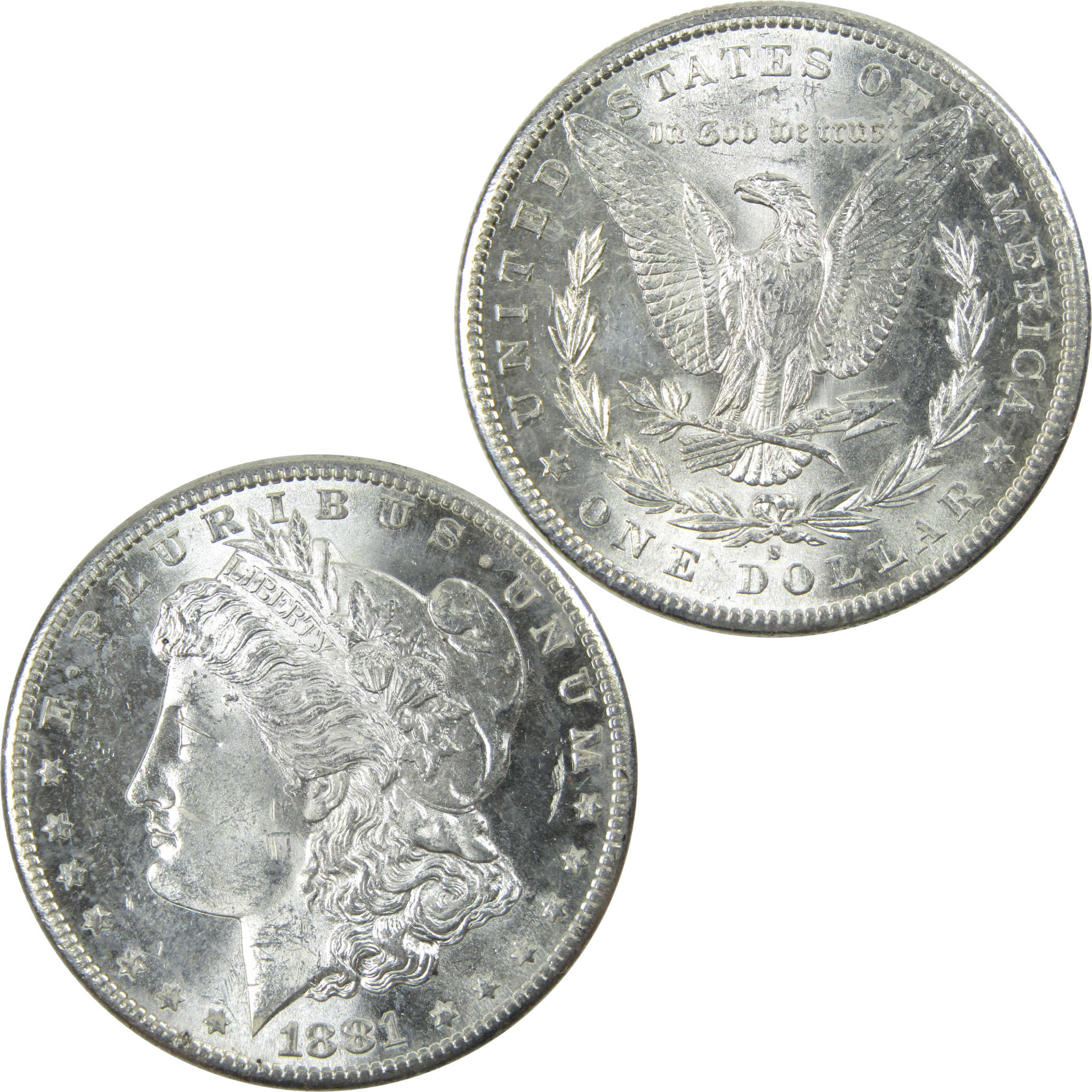 1881 S Morgan Dollar Uncirculated Silver $1 Coin SKU:I13948 - Morgan coin - Morgan silver dollar - Morgan silver dollar for sale - Profile Coins &amp; Collectibles