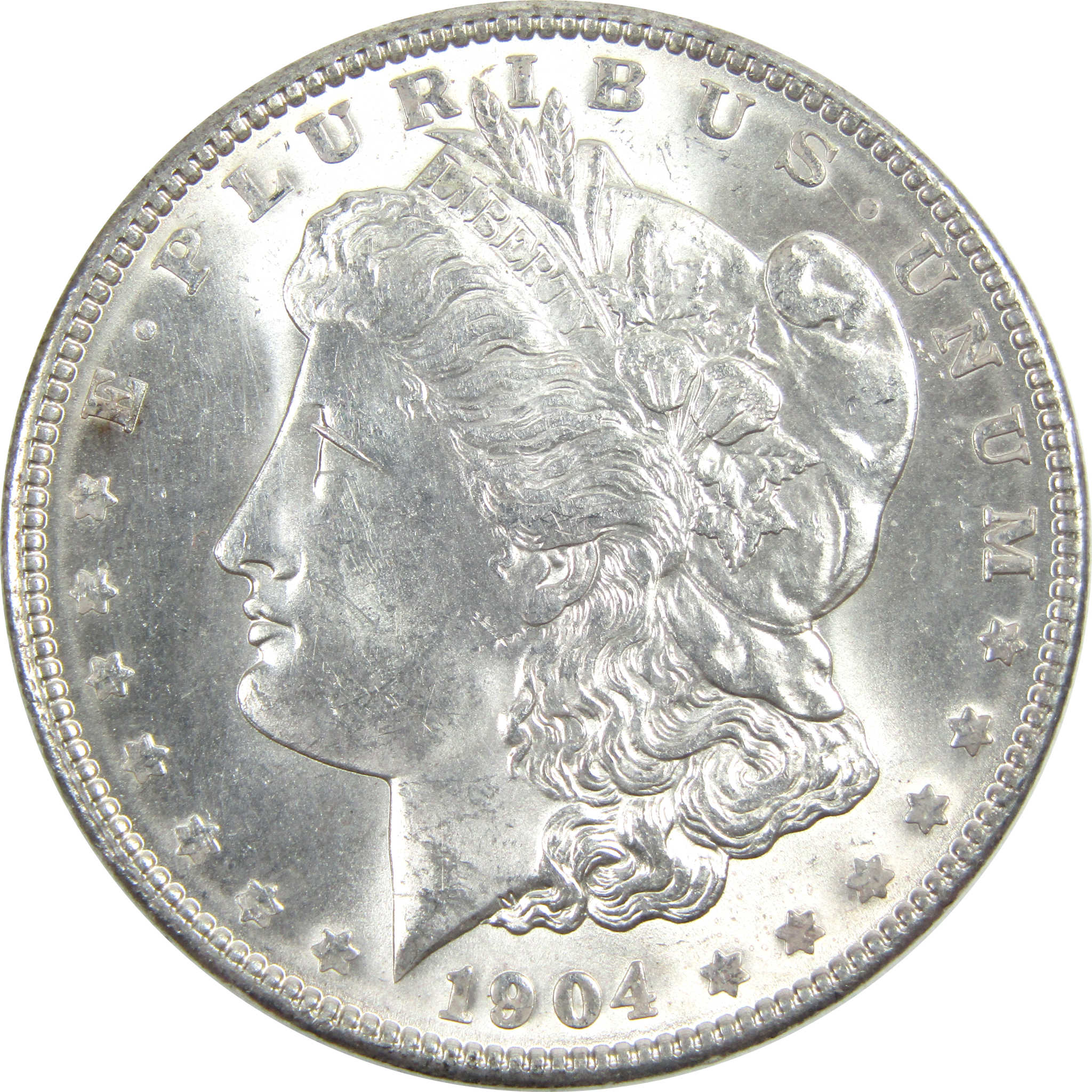 1904 Morgan Dollar Uncirculated Silver $1 Coin SKU:I14332 - Morgan coin - Morgan silver dollar - Morgan silver dollar for sale - Profile Coins &amp; Collectibles