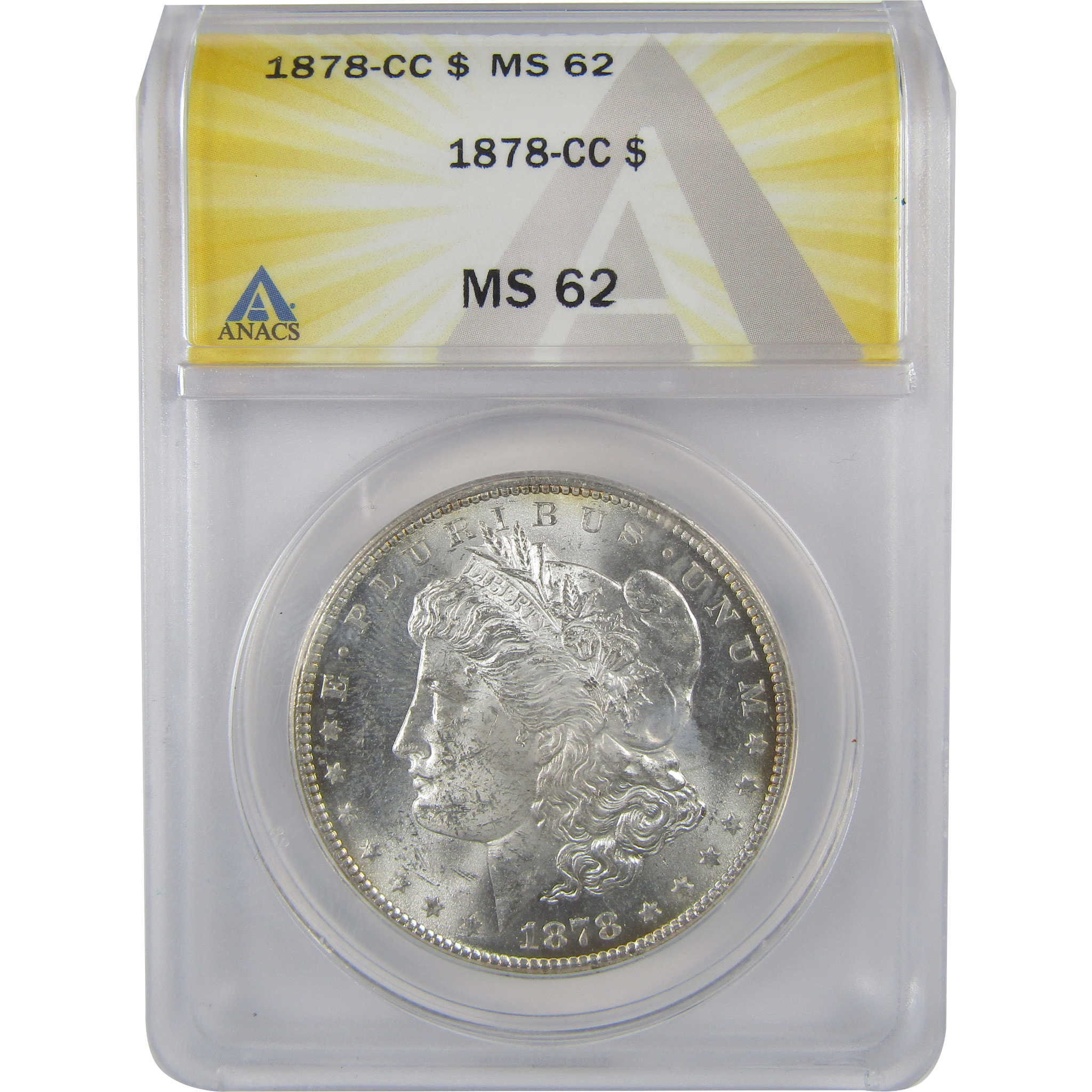 1878 CC Morgan Dollar MS 62 ANACS Silver Uncirculated SKU:I23802 - Morgan coin - Morgan silver dollar - Morgan silver dollar for sale - Profile Coins &amp; Collectibles