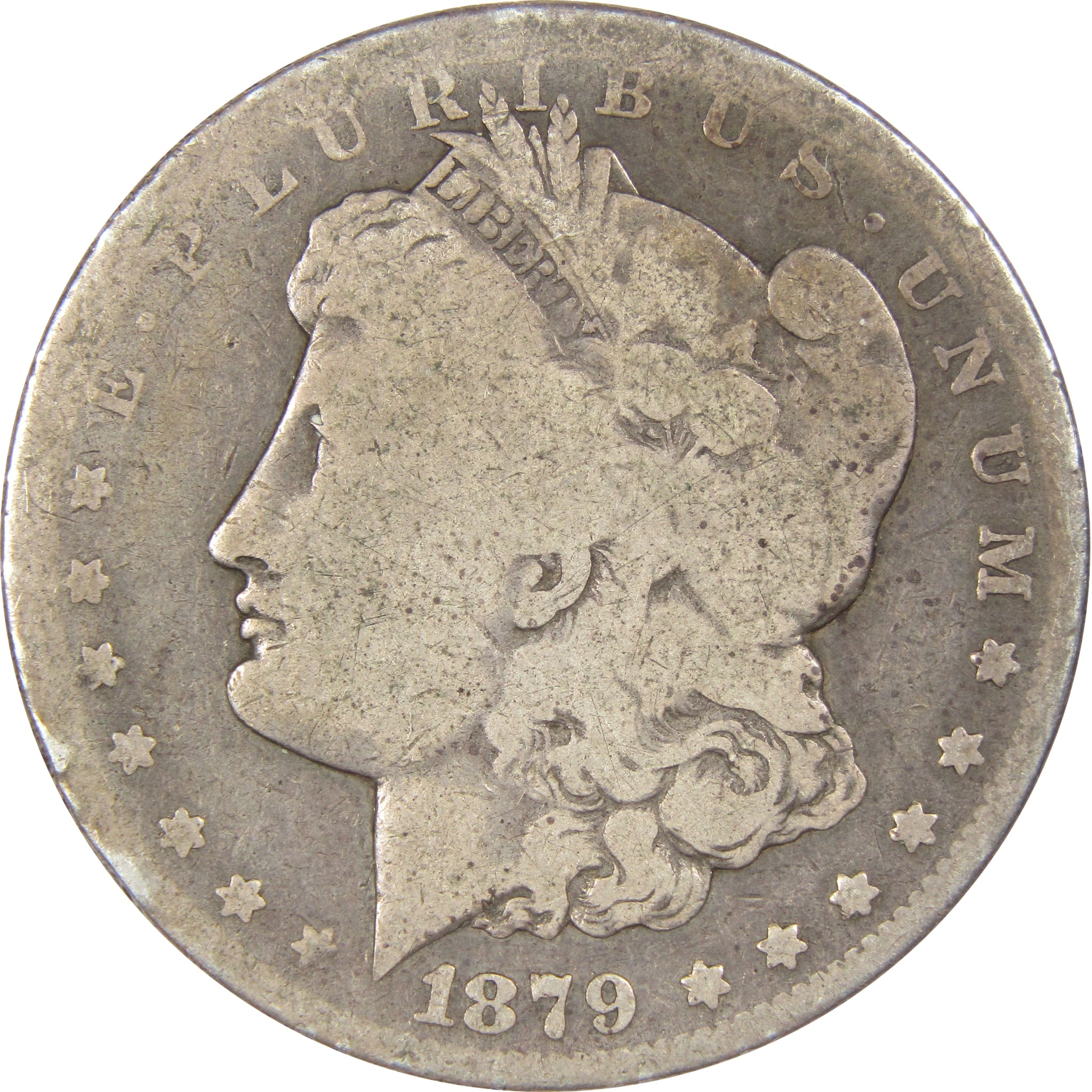 1879 S Rev 78 Morgan Dollar AG About Good 90% Silver SKU:IPC7438 - Morgan coin - Morgan silver dollar - Morgan silver dollar for sale - Profile Coins &amp; Collectibles