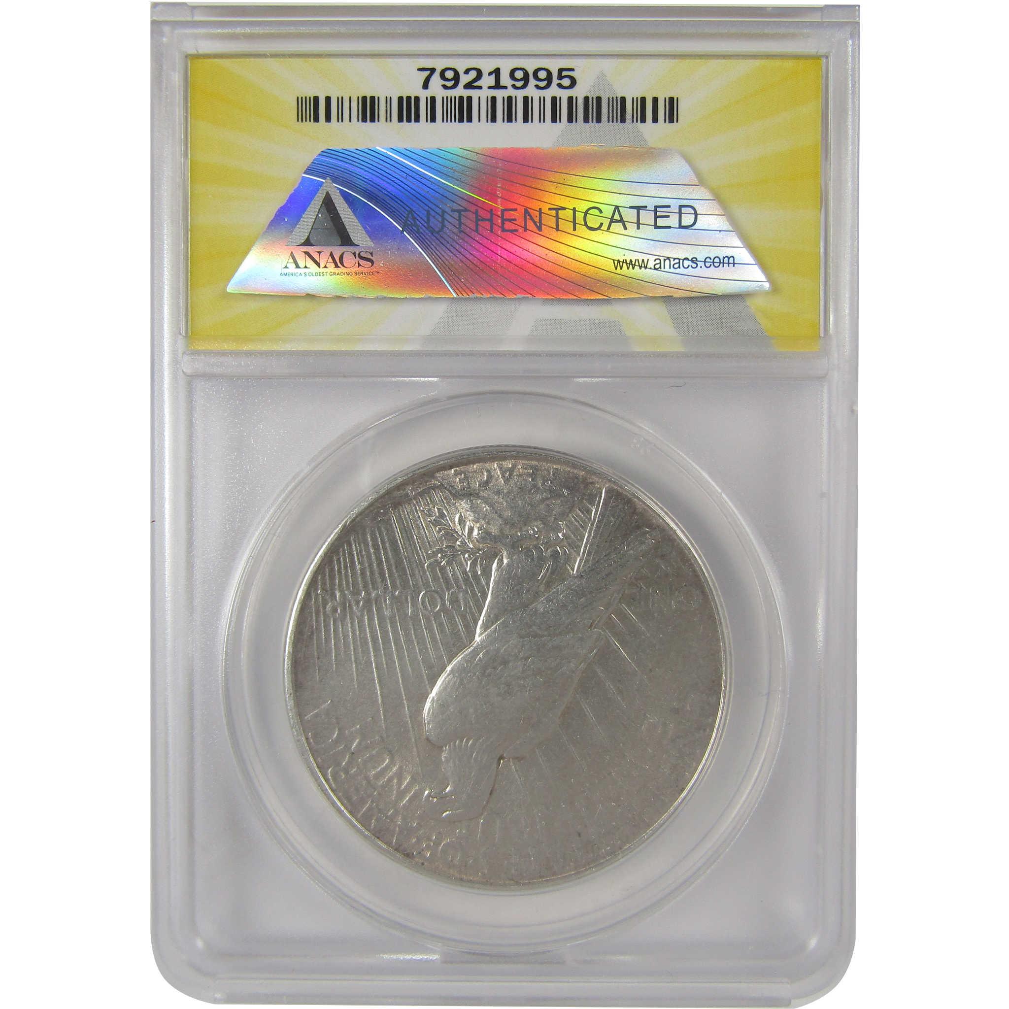 1934 Peace Silver Dollar AU 55 ANACS $1 Coin SKU:I25075