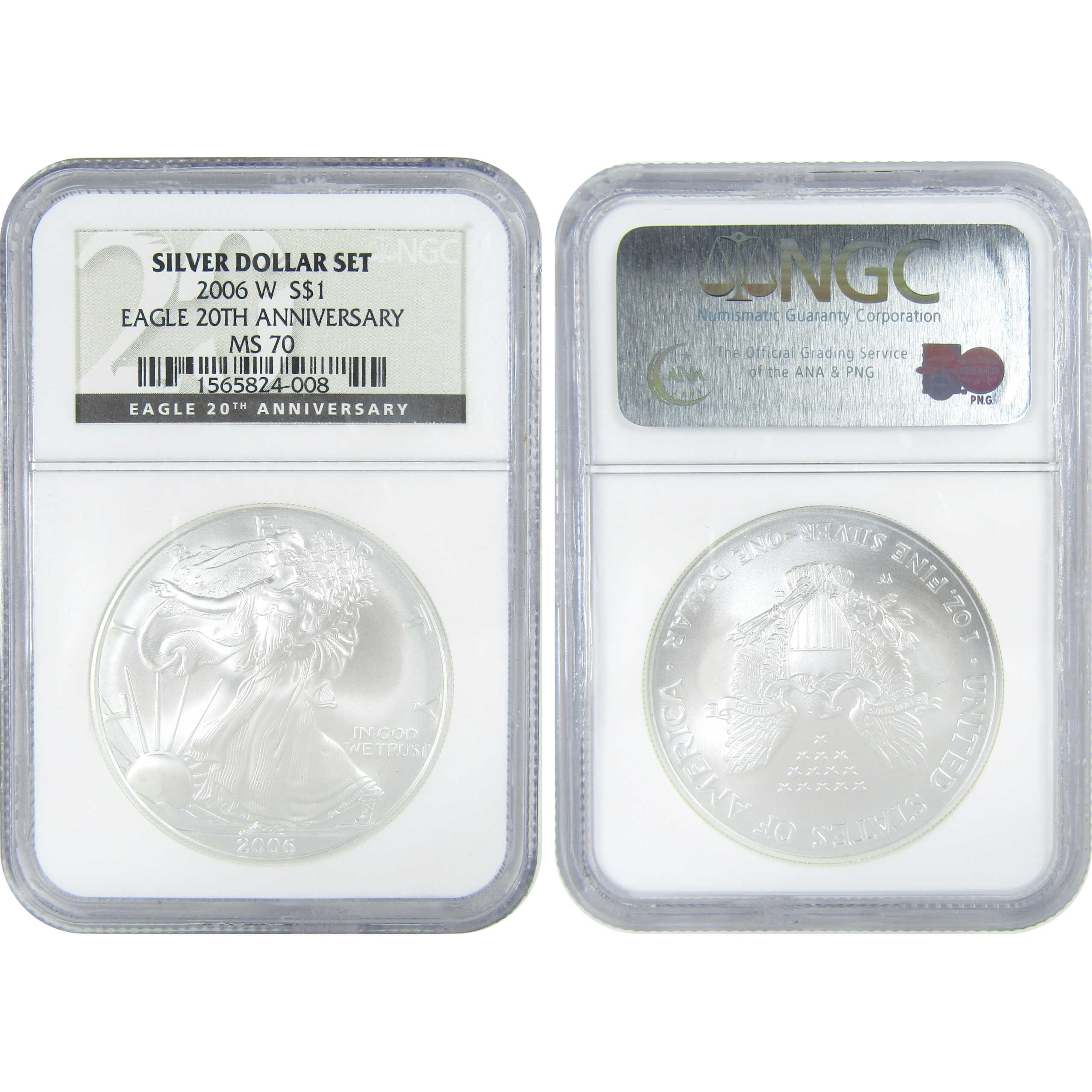 2006 American Eagle 20th Anniversary Silver Set MS69 PF69 SKU:CPC9408