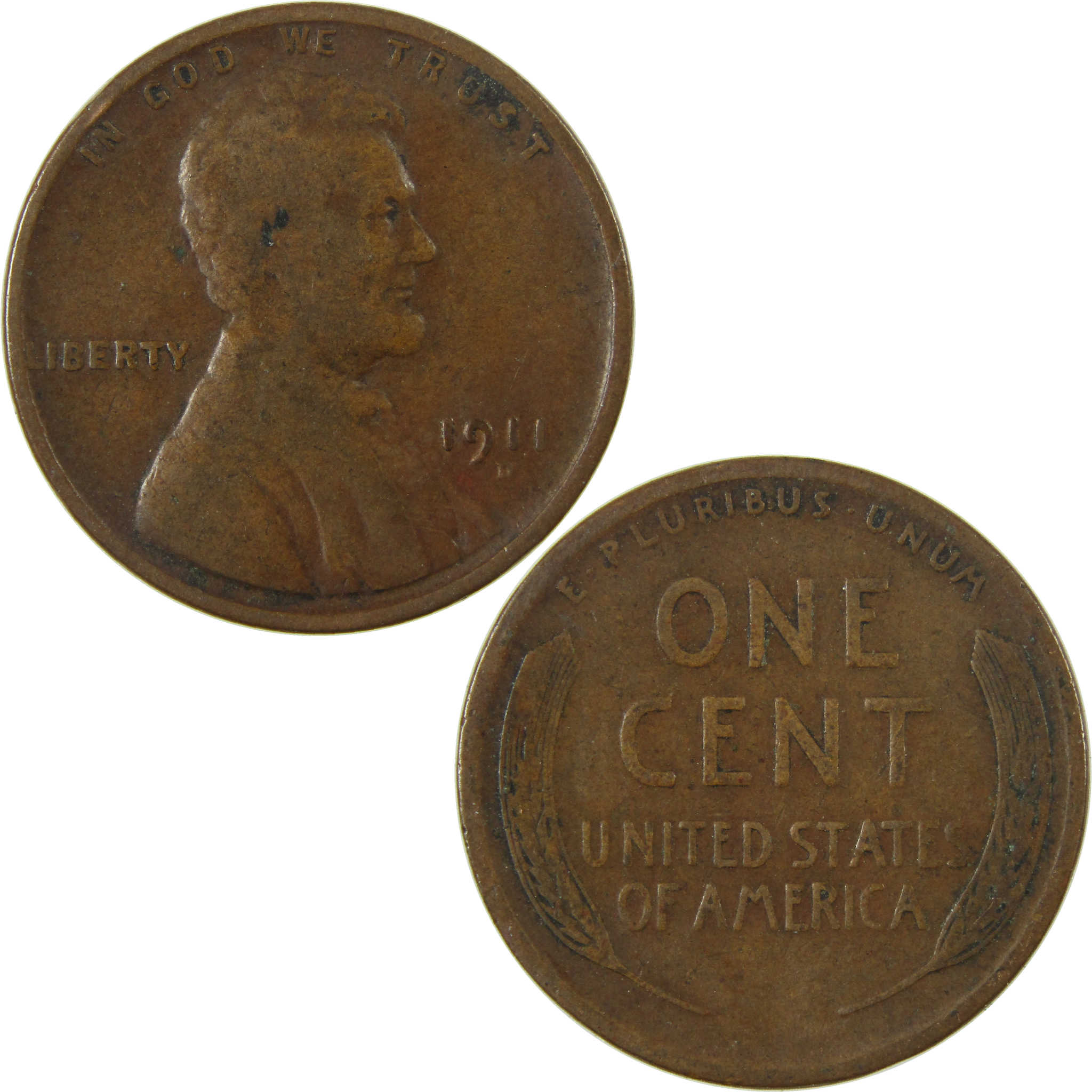 1911 D Lincoln Wheat Cent VG Very Good Details Penny SKU:I26862