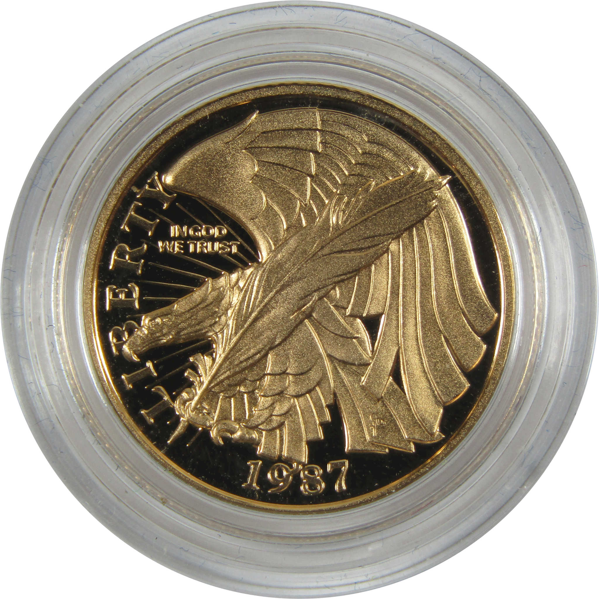 U.S. Constitution Commemorative 1987 W Choice Proof Gold $5 Coin