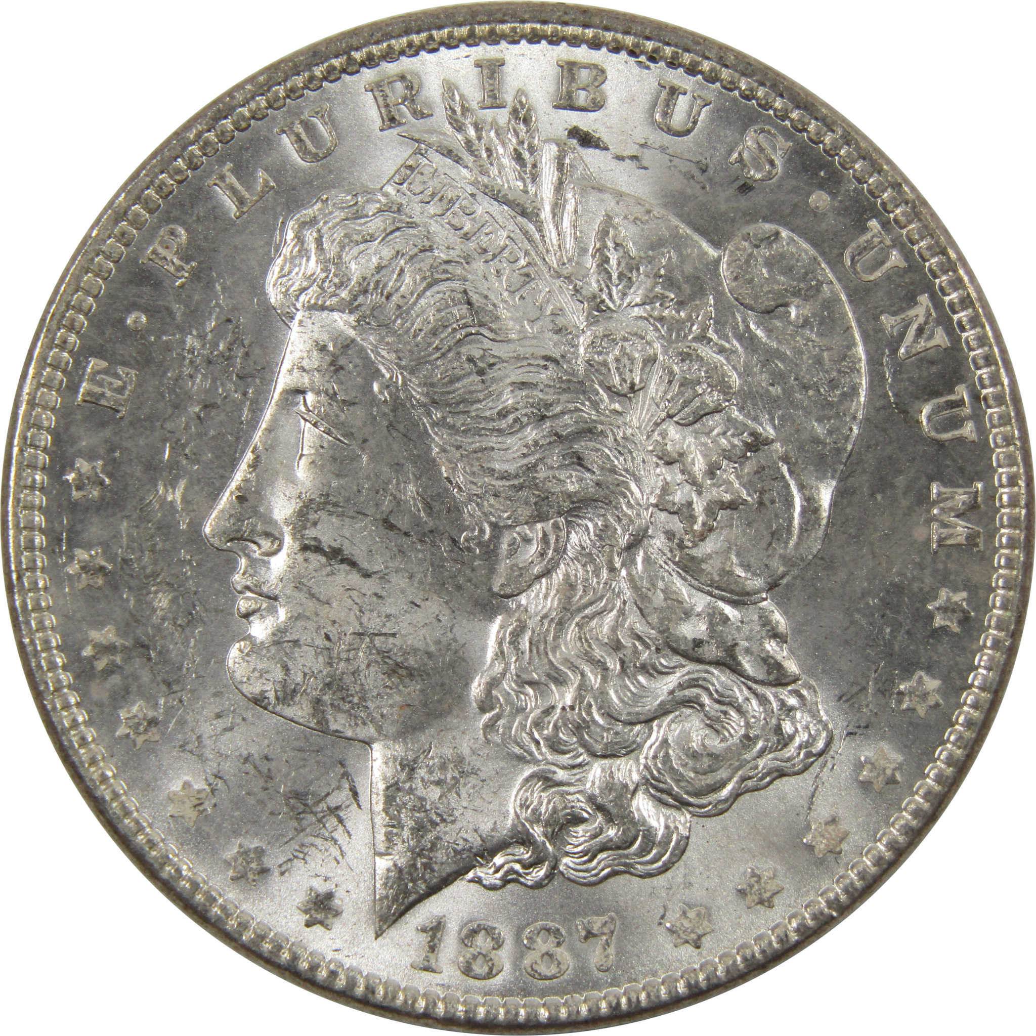 1887 Morgan Dollar BU Uncirculated Silver $1 Coin SKU:I10204 - Morgan coin - Morgan silver dollar - Morgan silver dollar for sale - Profile Coins &amp; Collectibles