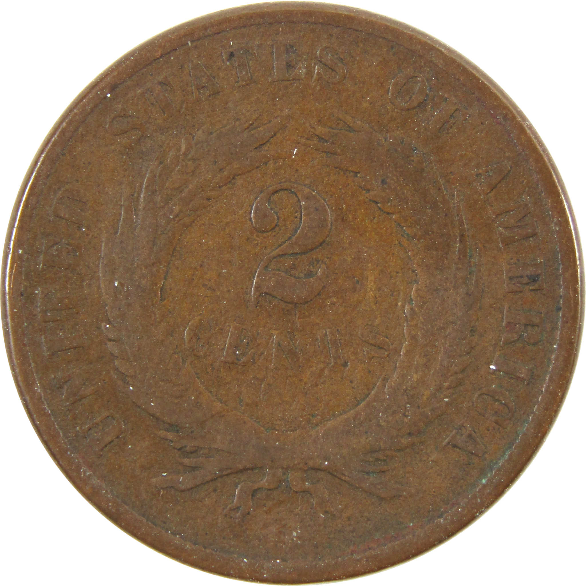 1870 Two Cent Piece VG Very Good 2c Coin SKU:I10120