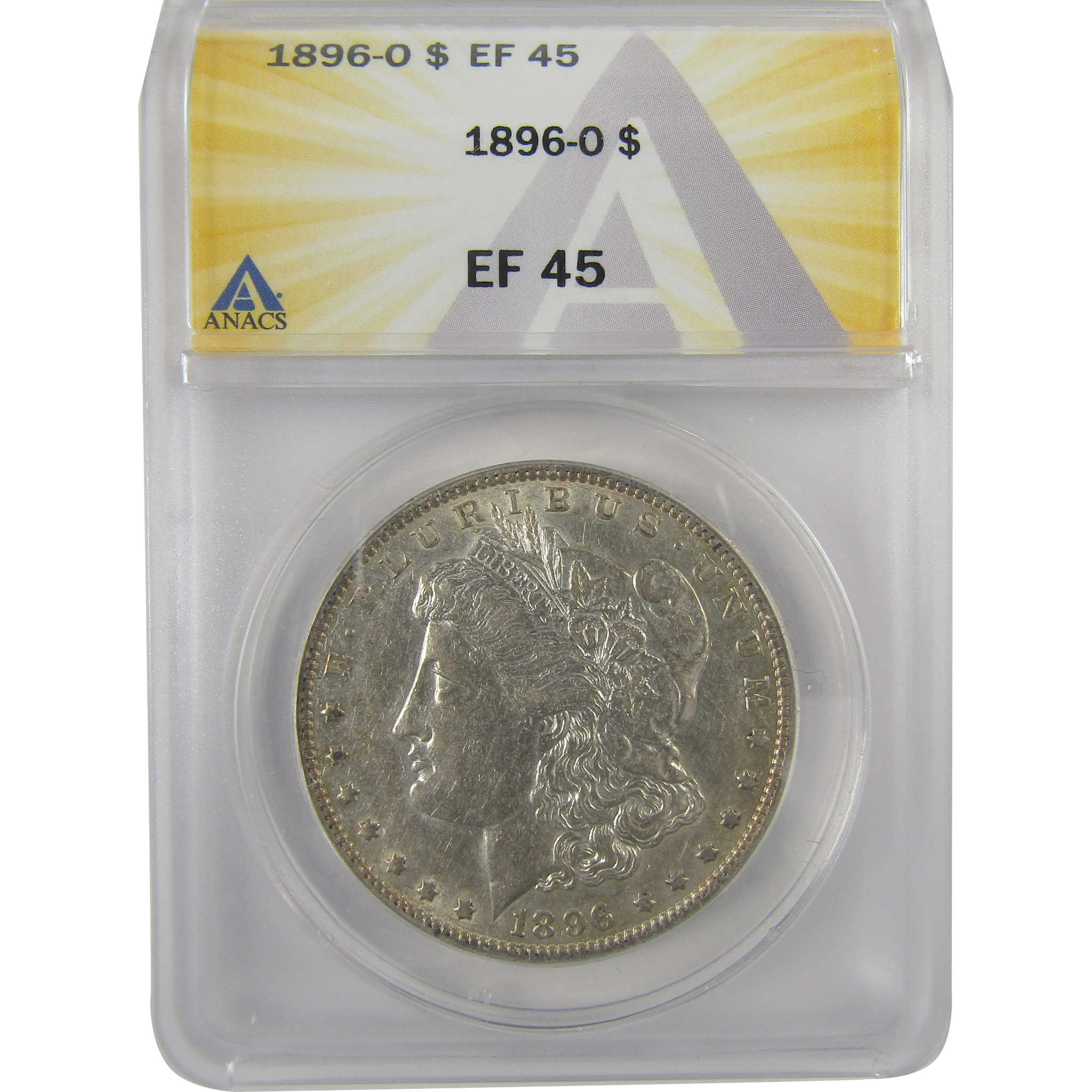1896 O Morgan Dollar EF 45 ANACS Silver $1 Coin SKU:I19030 - Morgan coin - Morgan silver dollar - Morgan silver dollar for sale - Profile Coins &amp; Collectibles