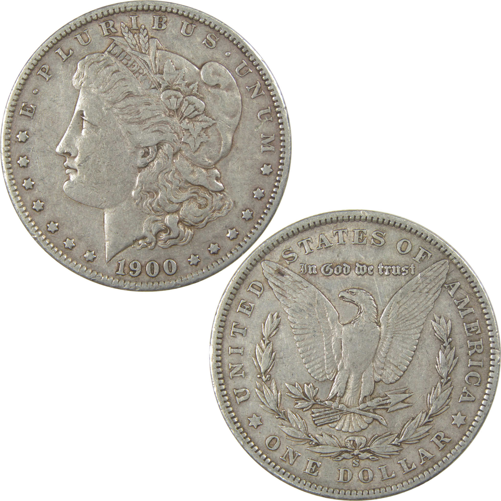 1900 S Morgan Dollar XF EF Extremely Fine Silver $1 Coin SKU:I22266 - Morgan coin - Morgan silver dollar - Morgan silver dollar for sale - Profile Coins &amp; Collectibles