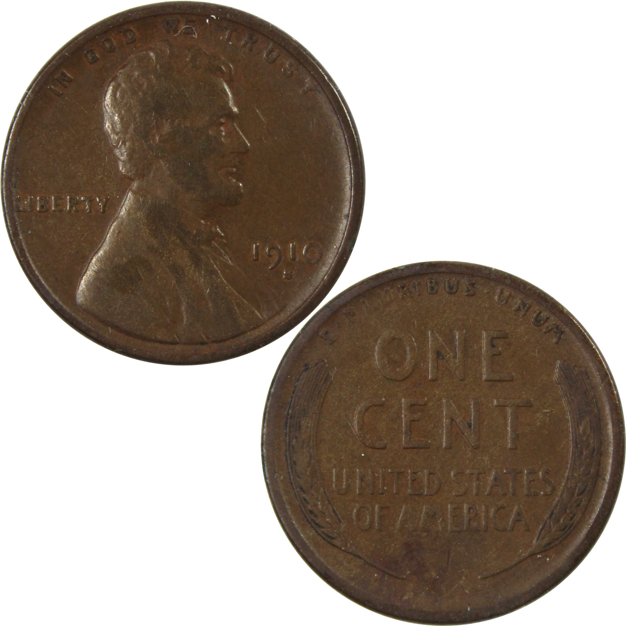 1910 S Lincoln Wheat Cent VF Very Fine Penny 1c Coin SKU:I13945