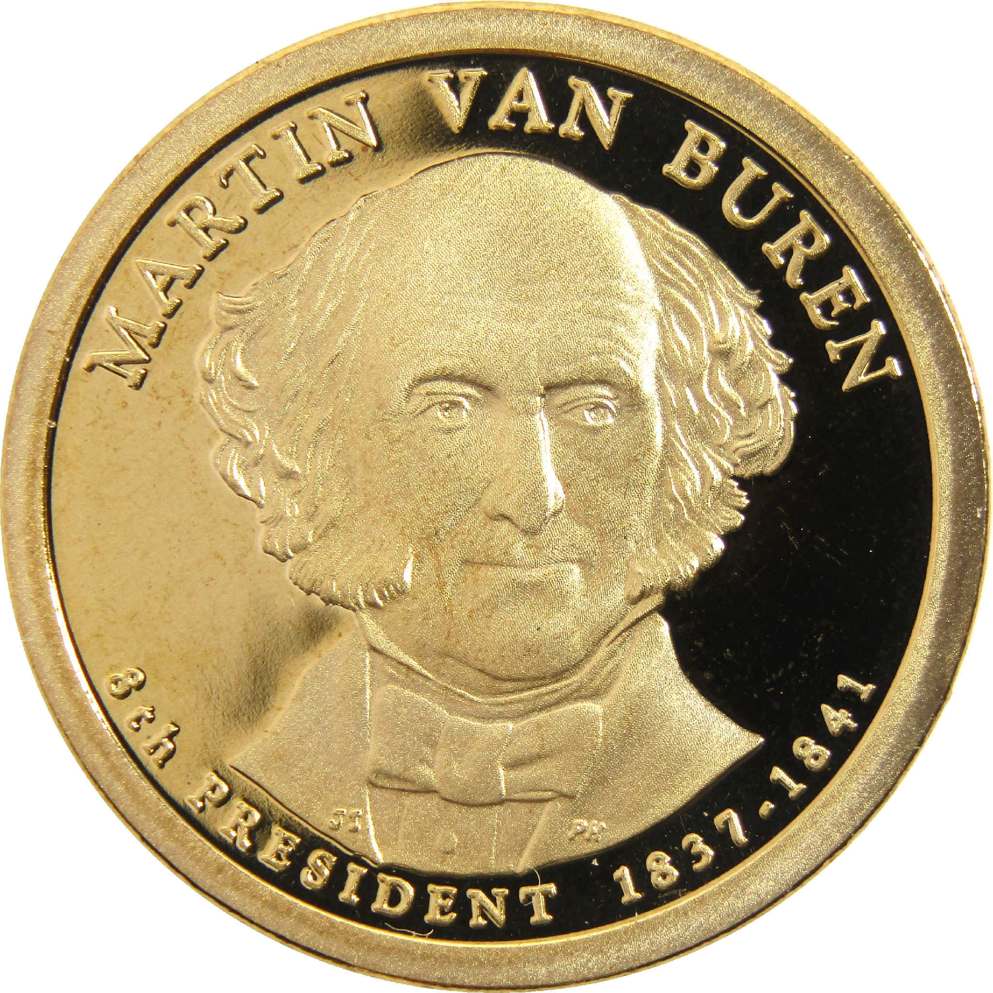 2008 S Martin Van Buren Presidential Dollar Choice Proof $1 Coin