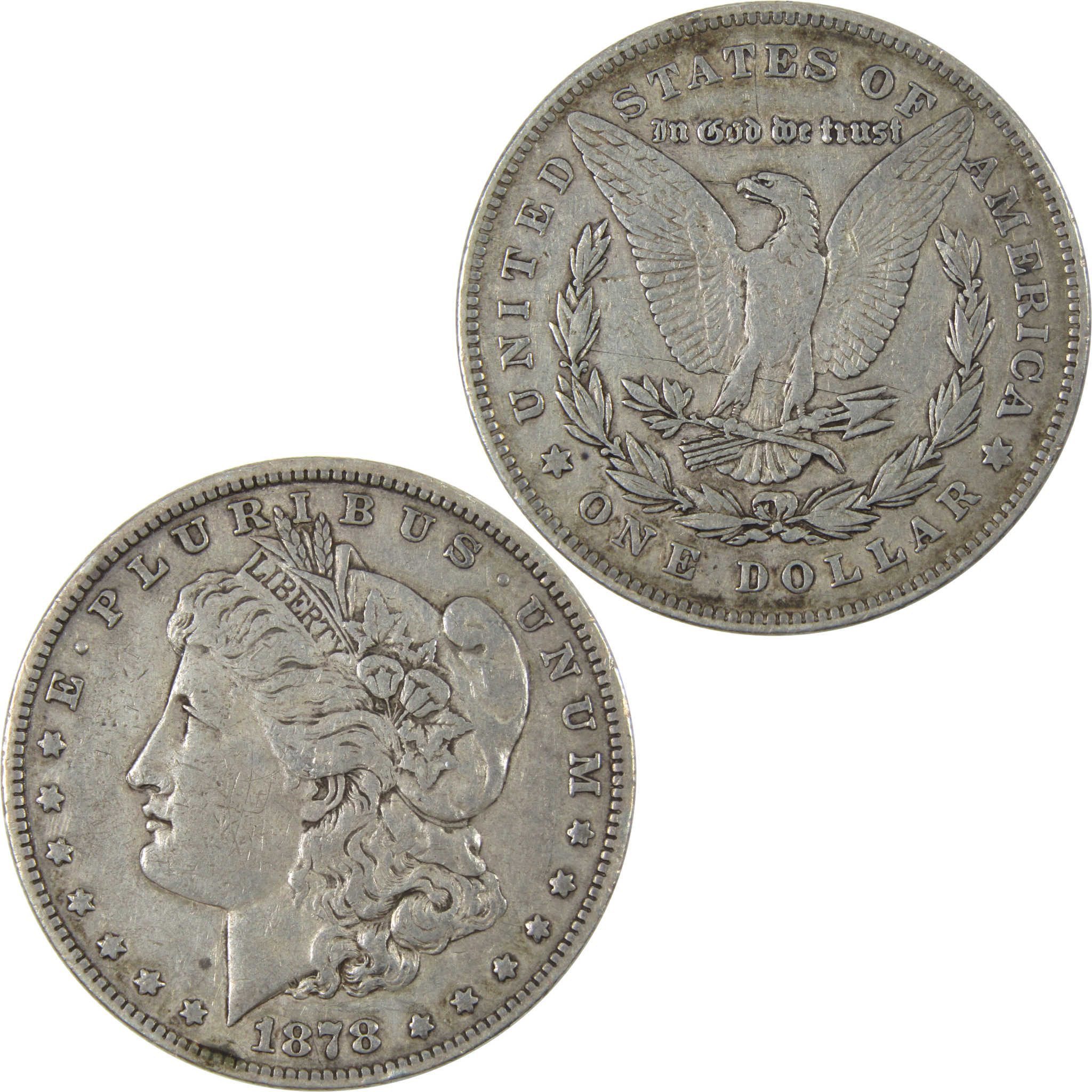 1878 7TF Rev 79 Morgan Dollar VF Very Fine Silver $1 Coin SKU:I14726 - Morgan coin - Morgan silver dollar - Morgan silver dollar for sale - Profile Coins &amp; Collectibles