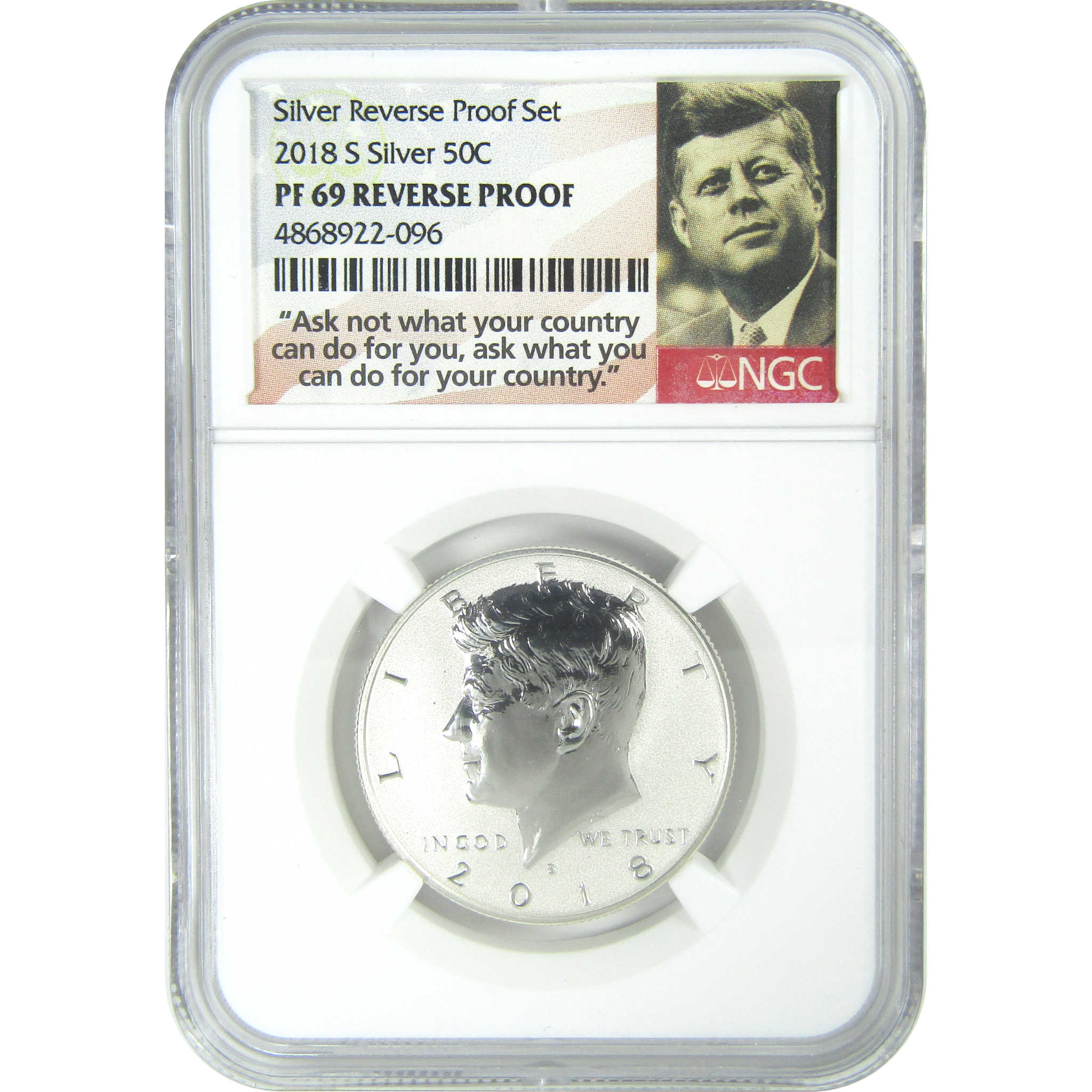 2018 S Kennedy Half Dollar PF 69 NGC Silver Reverse Proof SKU:CPC9297