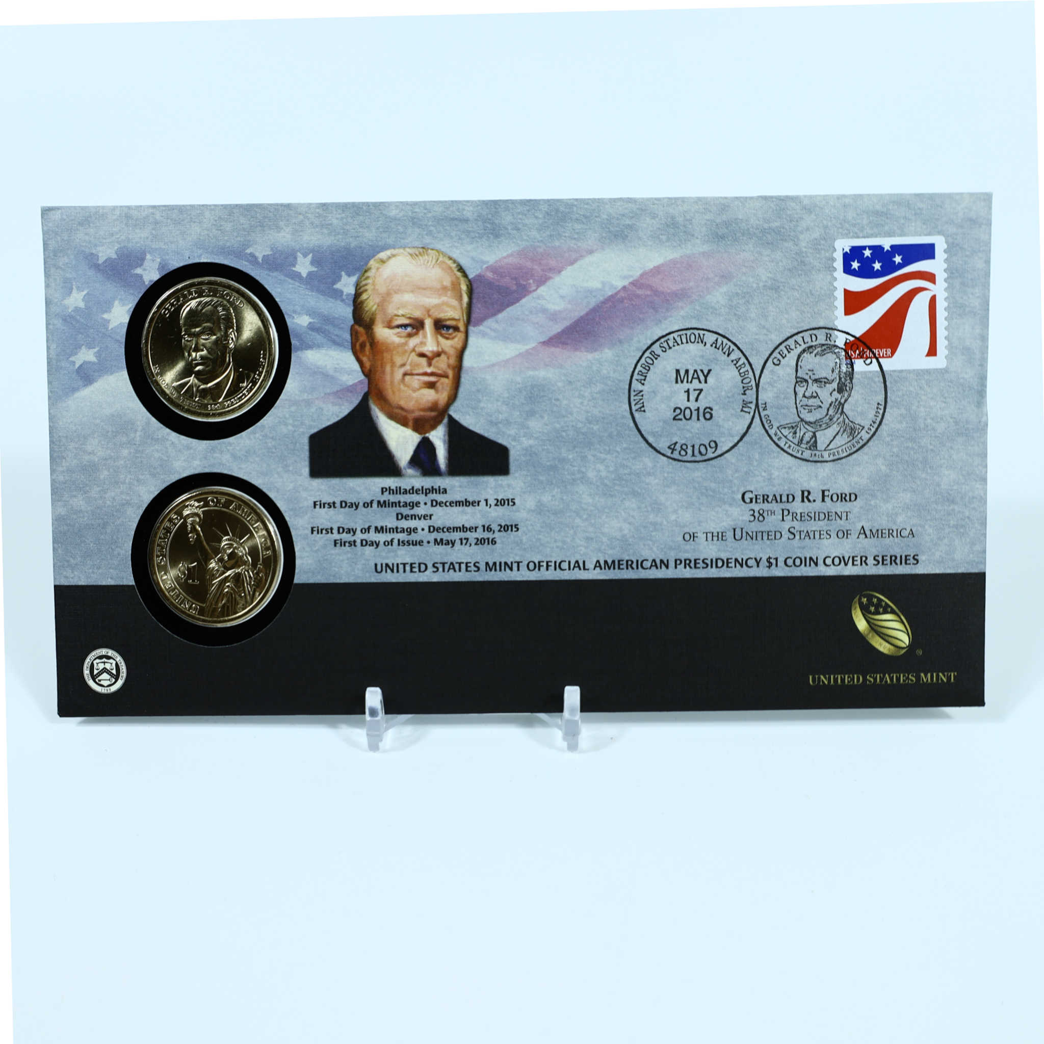 2016 P D Gerald R Ford Presidential Set Uncirculated $1 SKU:CPC7846