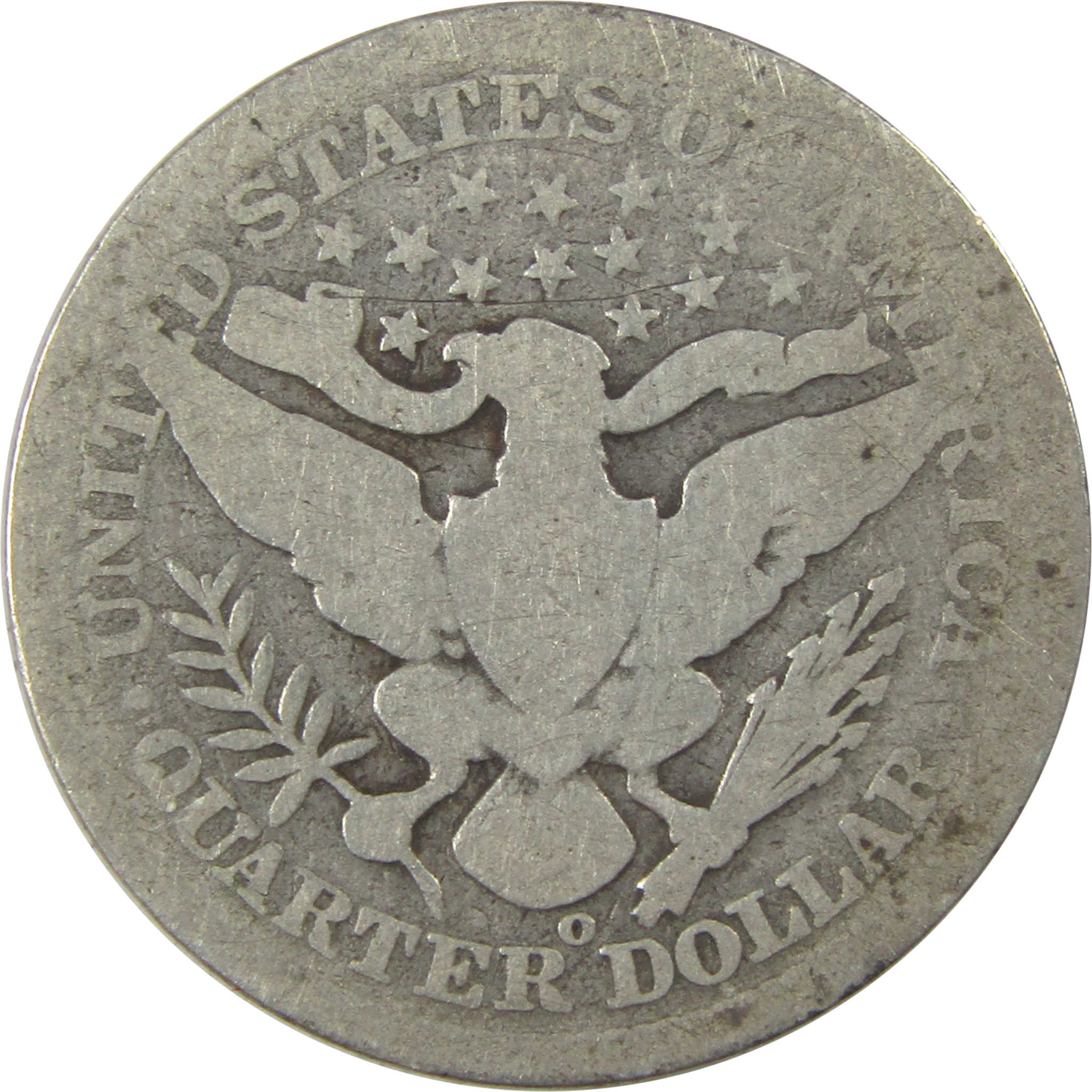 1896 O Barber Quarter AG About Good Silver 25c Coin SKU:I21887