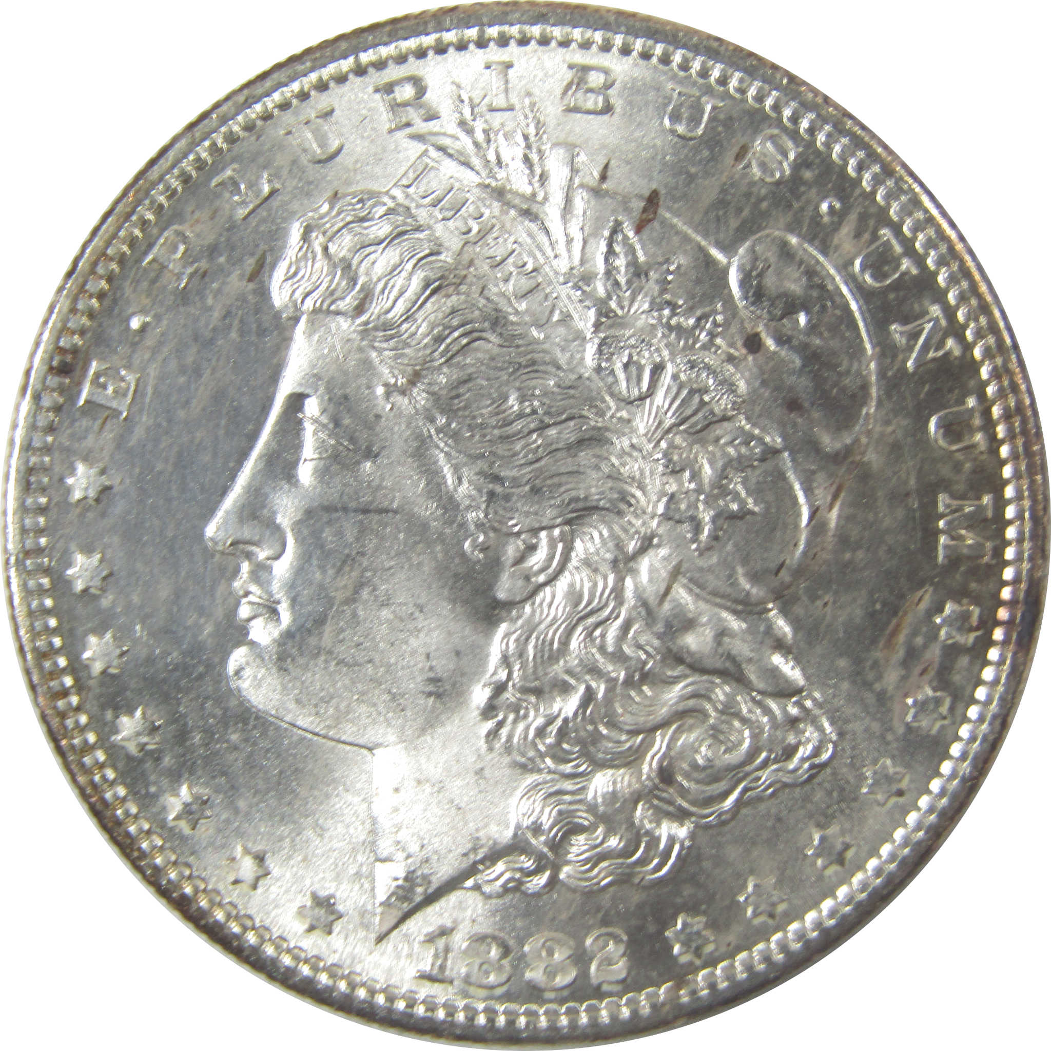1882 S Morgan Silver Dollar Uncirculated Details $1 Coin SKU:I23790