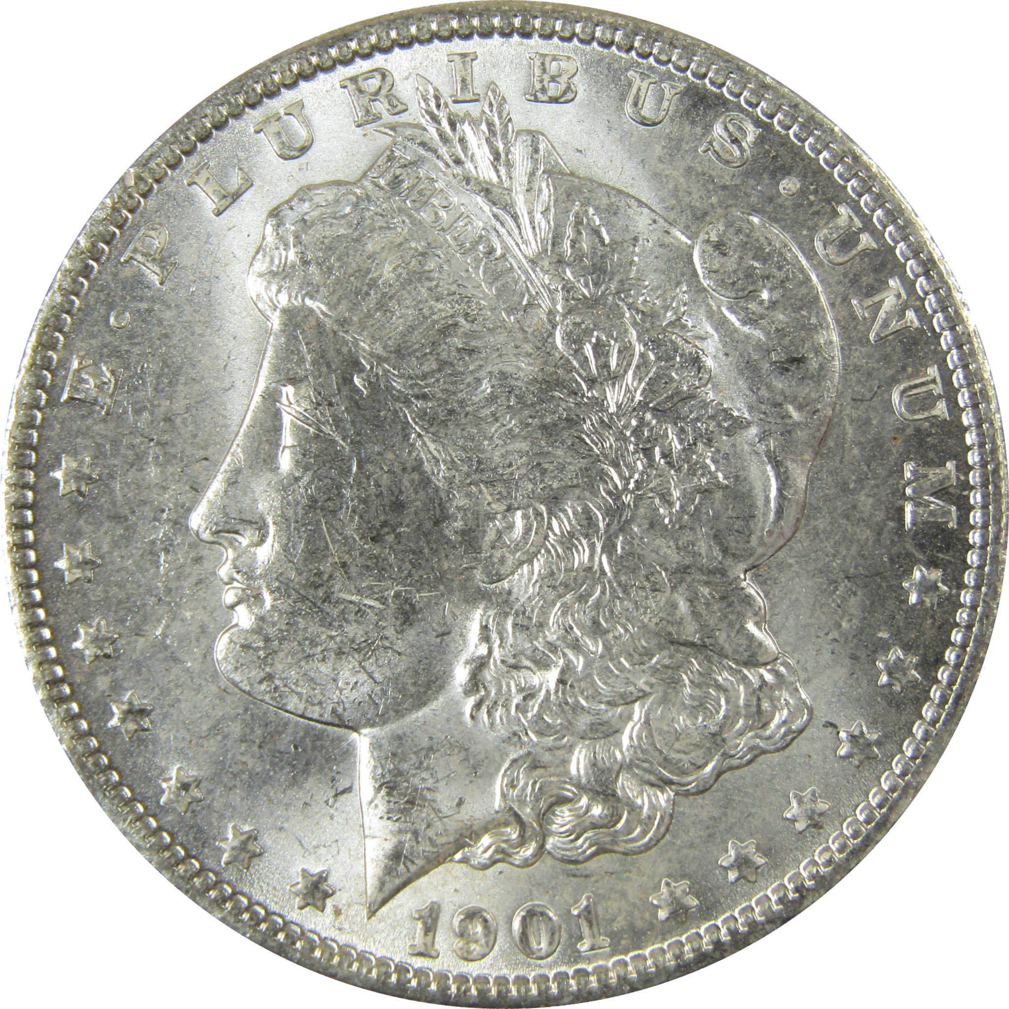 1901 O Morgan Silver Dollar Uncirculated Mint State $1 Coin SKU:I27760