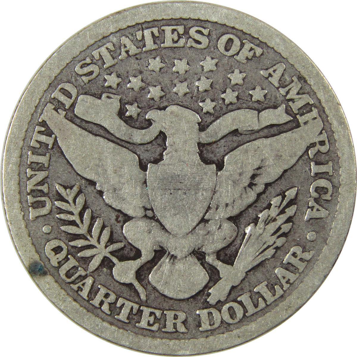 1895 Barber Silver Quarter G Good 25c Coin Collectible SKU:I28539