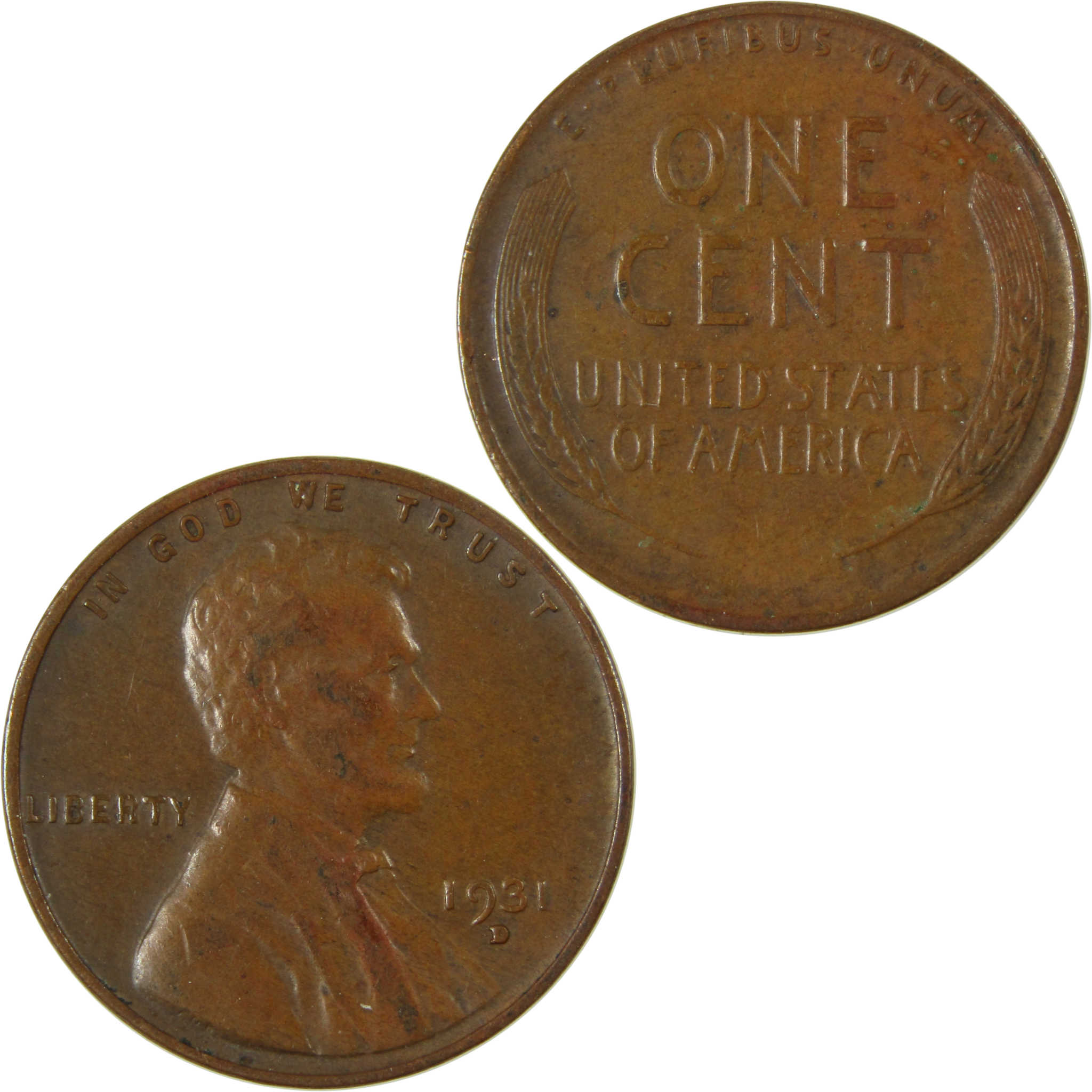 1931 D Lincoln Wheat Cent VF Very Fine Penny 1c Coin SKU:I26490