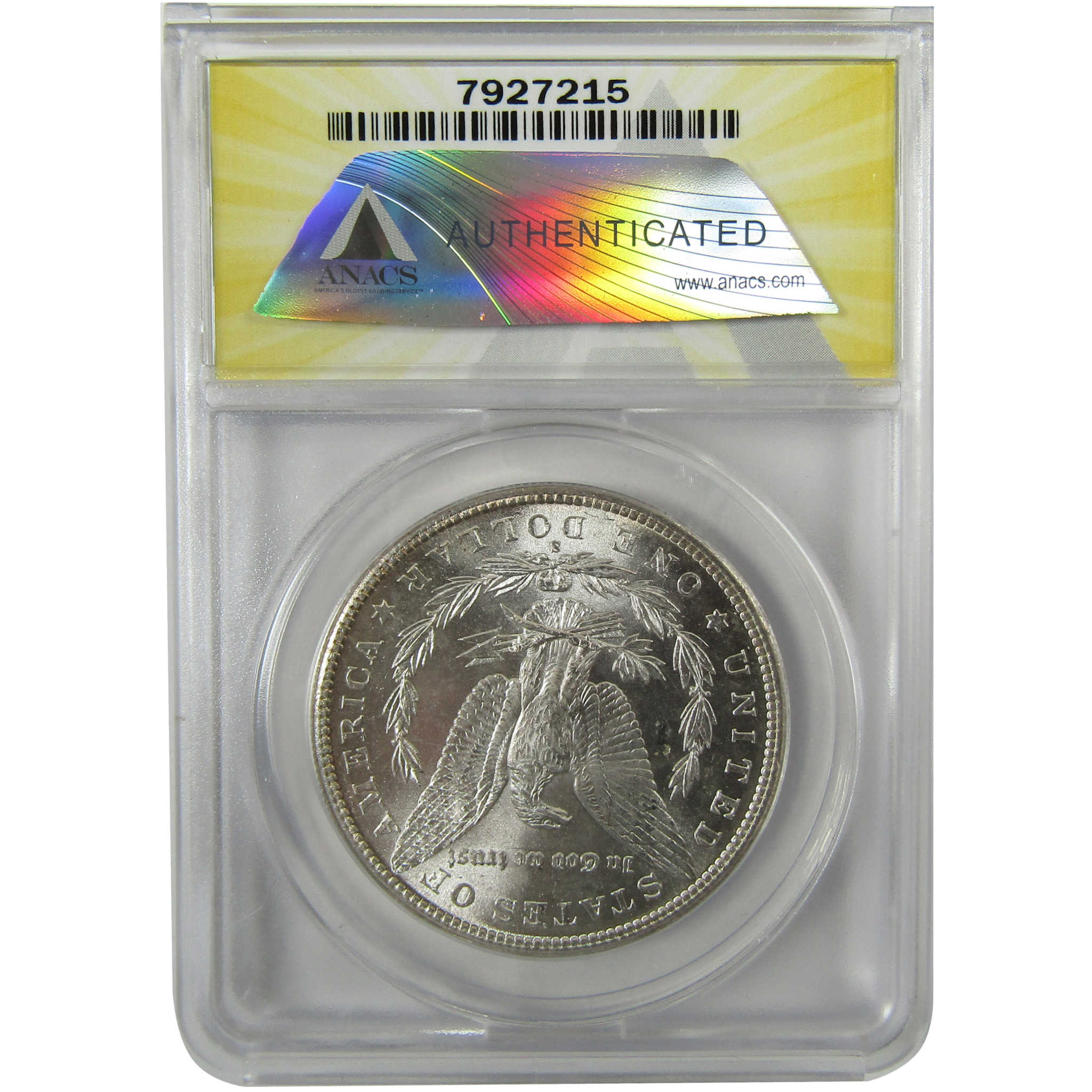 1885 S Morgan Silver Dollar MS 62 ANACS Uncirculated SKU:I28487