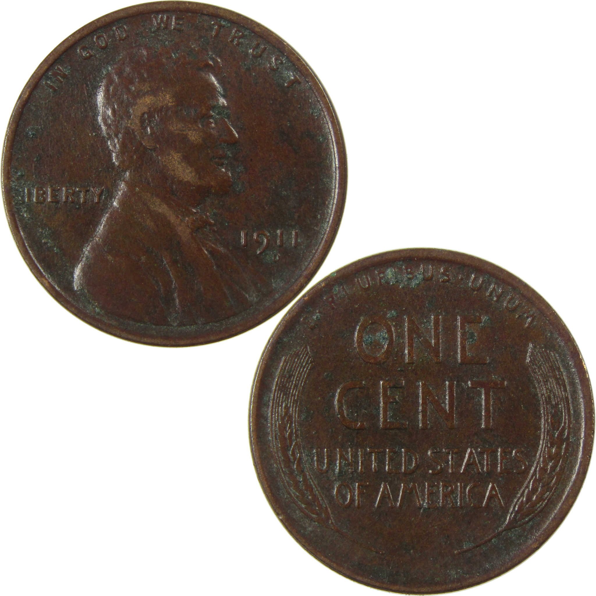 1911 D Lincoln Wheat Cent VF Very Fine Details Penny SKU:I26857
