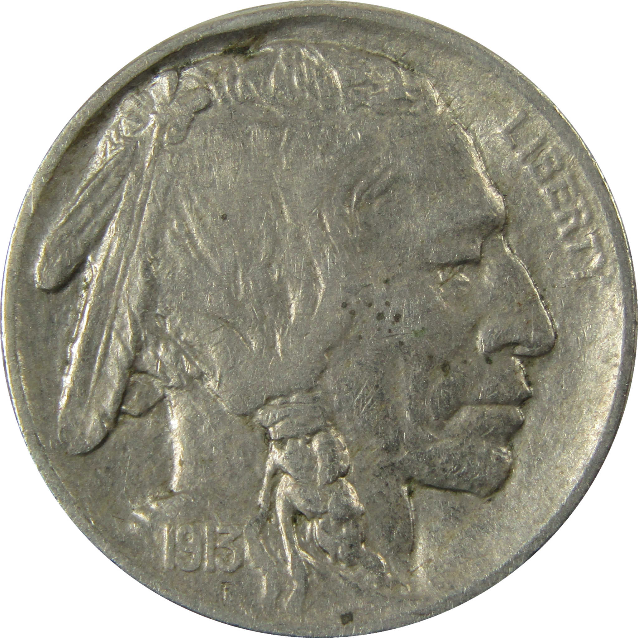 1913 Type 2 Indian Head Buffalo Nickel XF EF Extremely Fine SKU:I28119