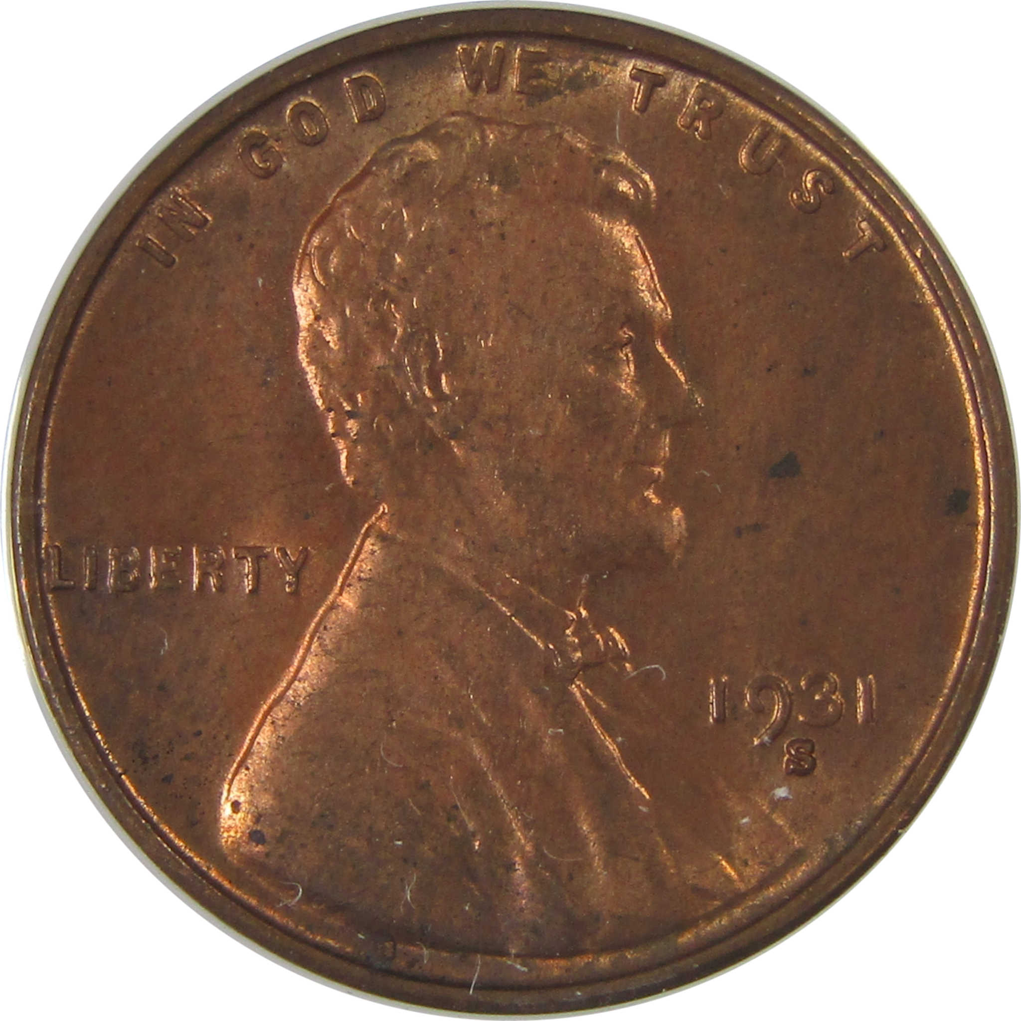 1931 S Lincoln Wheat Cent MS 63 RB ANACS Penny Uncirculated SKU:I23635