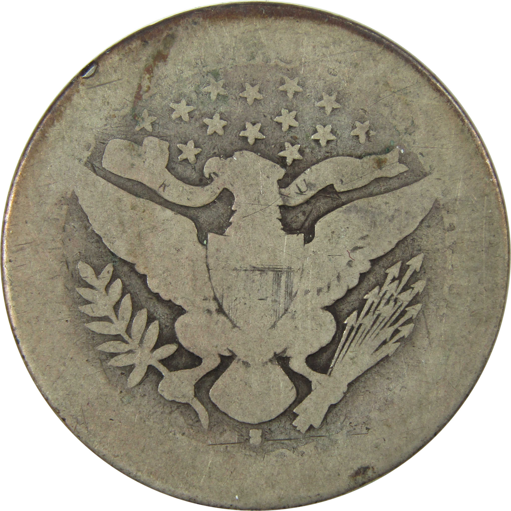 1896 S Barber Silver Half Dollar AG About Good 50c Coin SKU:I25108