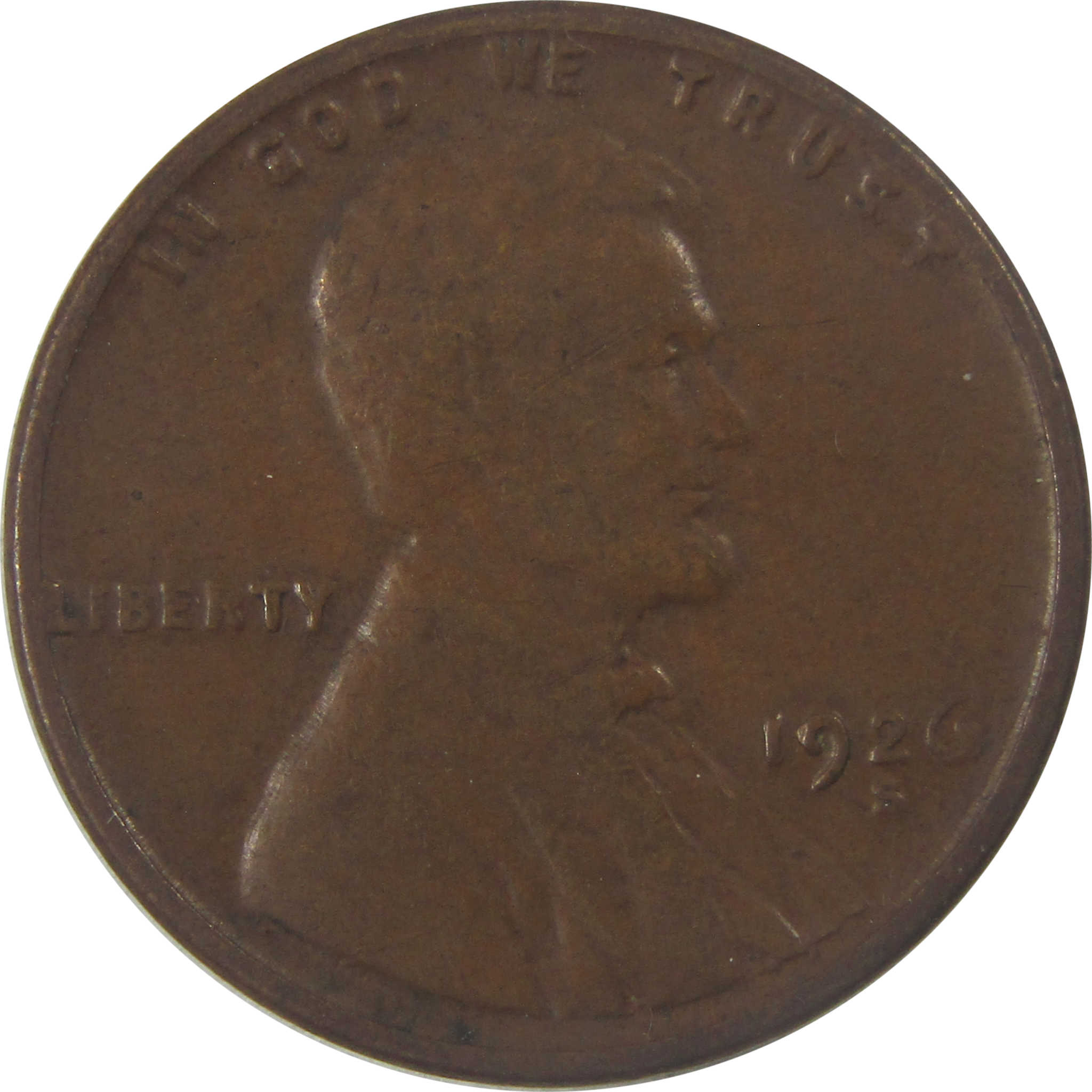 1926 S Lincoln Wheat Cent F Fine Penny 1c Coin Collectible SKU:I23938