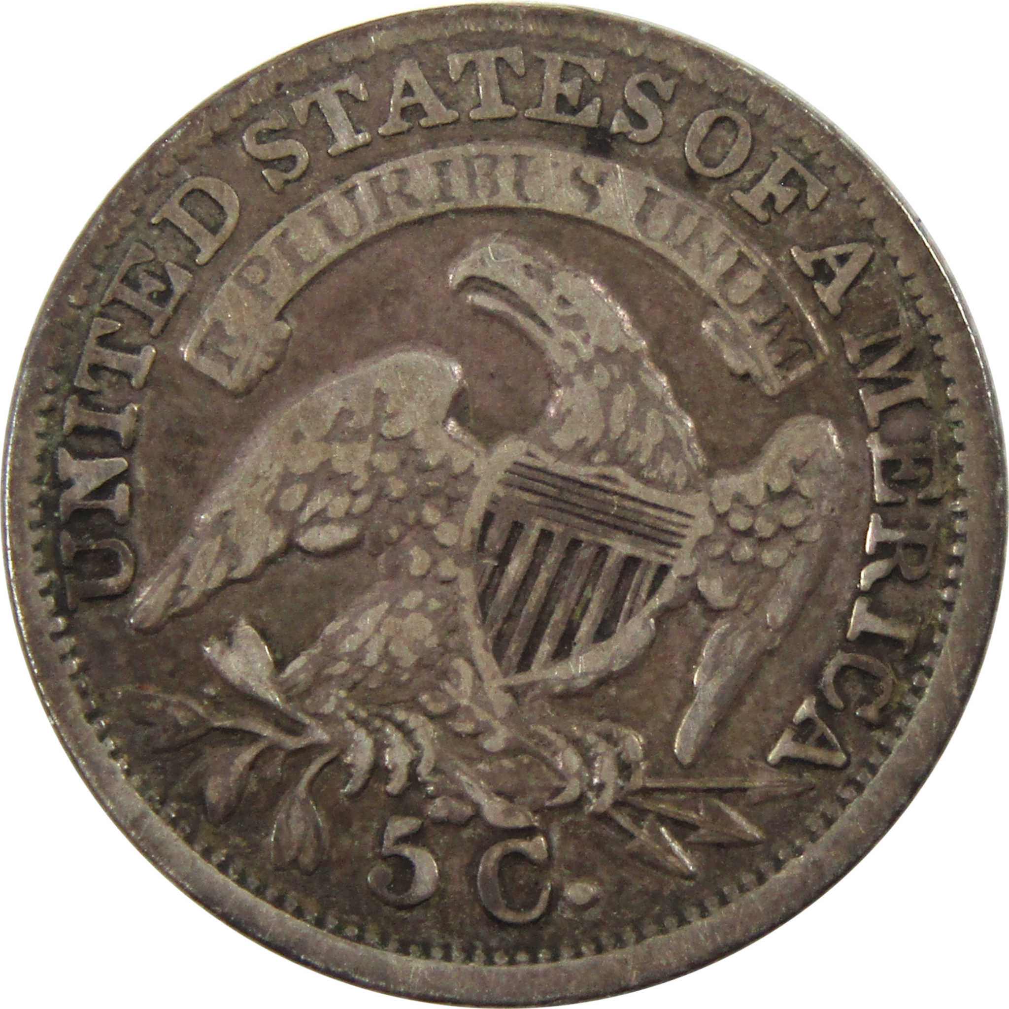 1835 Large Date and 5C Capped Bust ½ Dime VF 89.24% Silver SKU:I10661