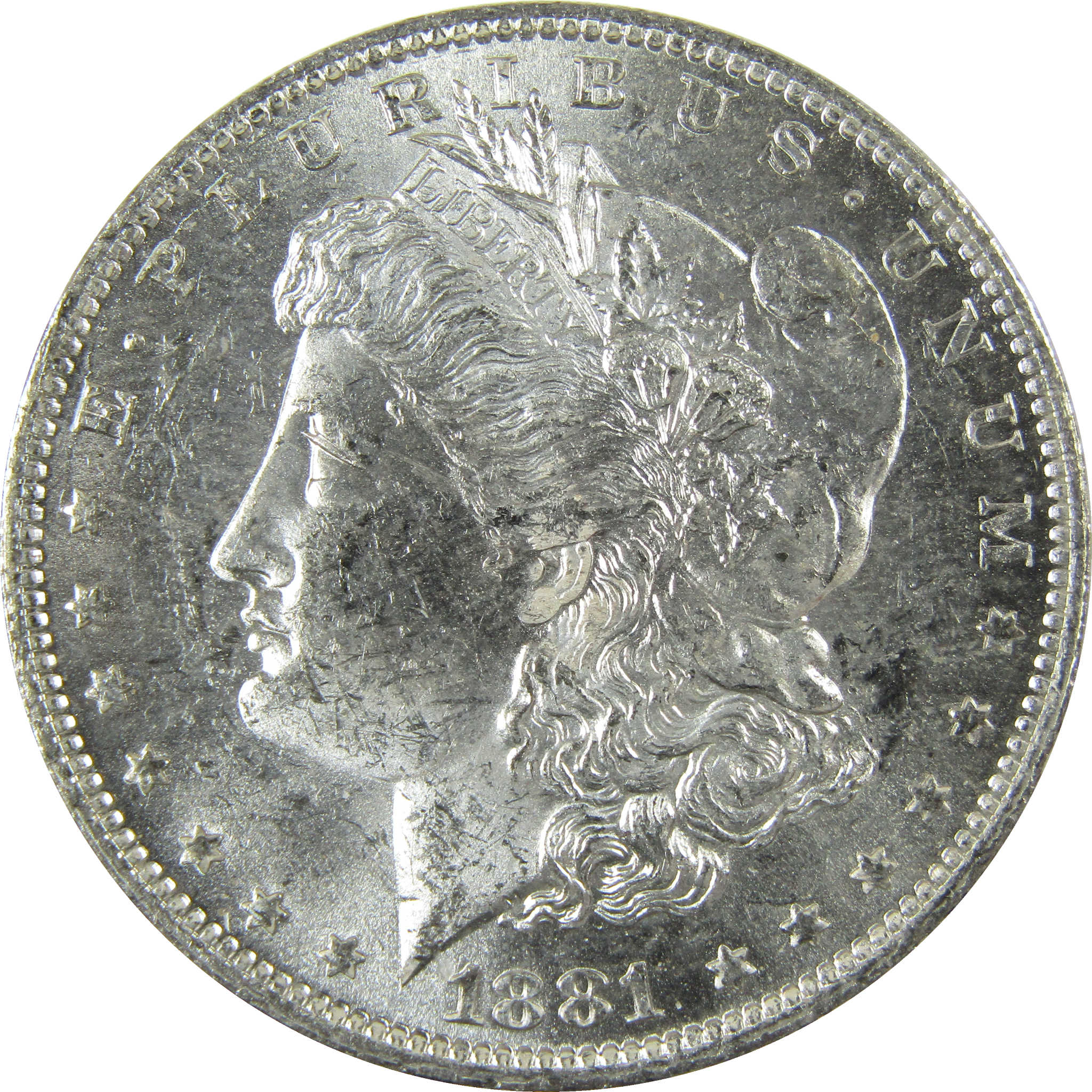 1881 O Morgan Silver Dollar Uncirculated Mint State $1 Coin SKU:I27756
