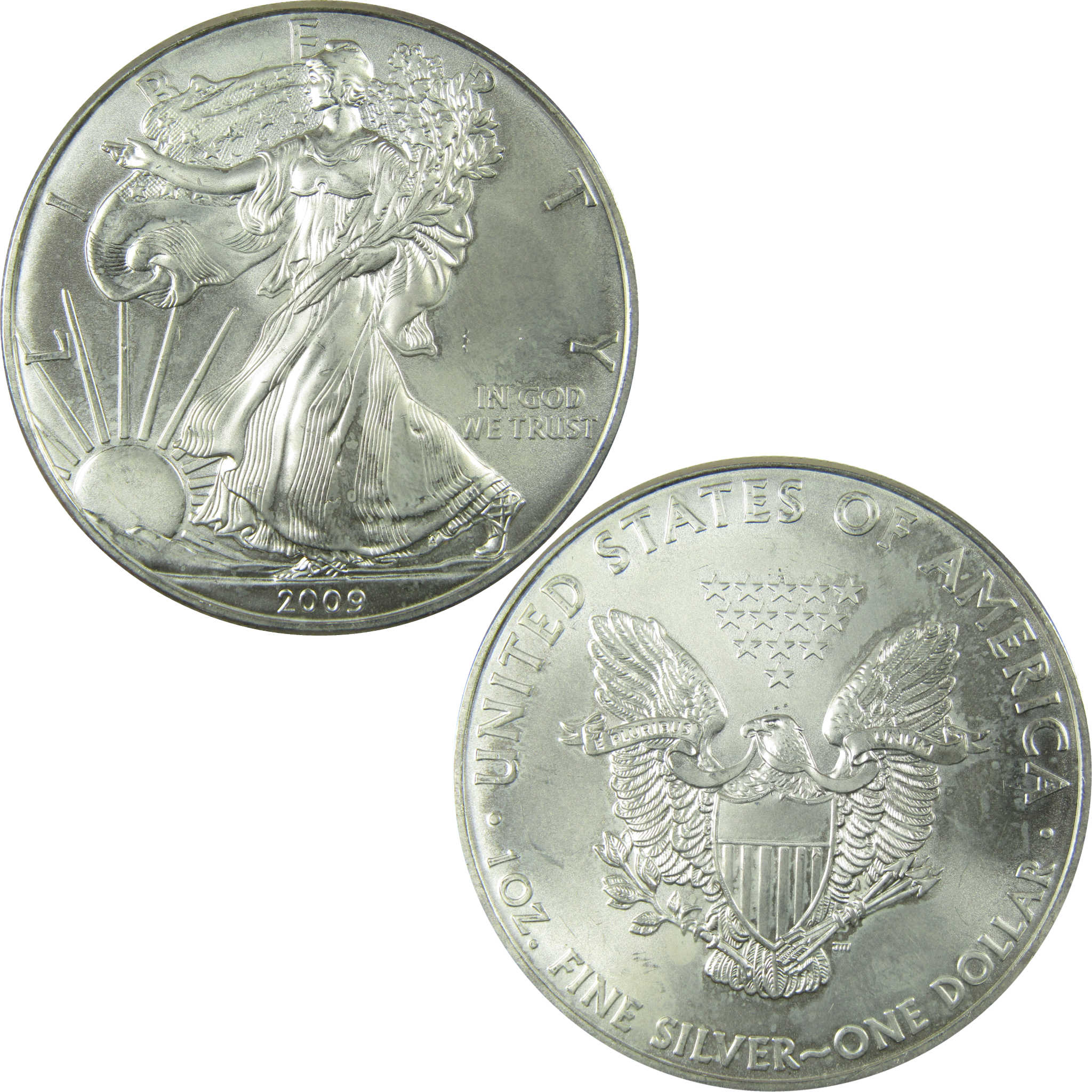 2009 American Silver Eagle Uncirculated Mint State $1 Coin SKU:CP1506