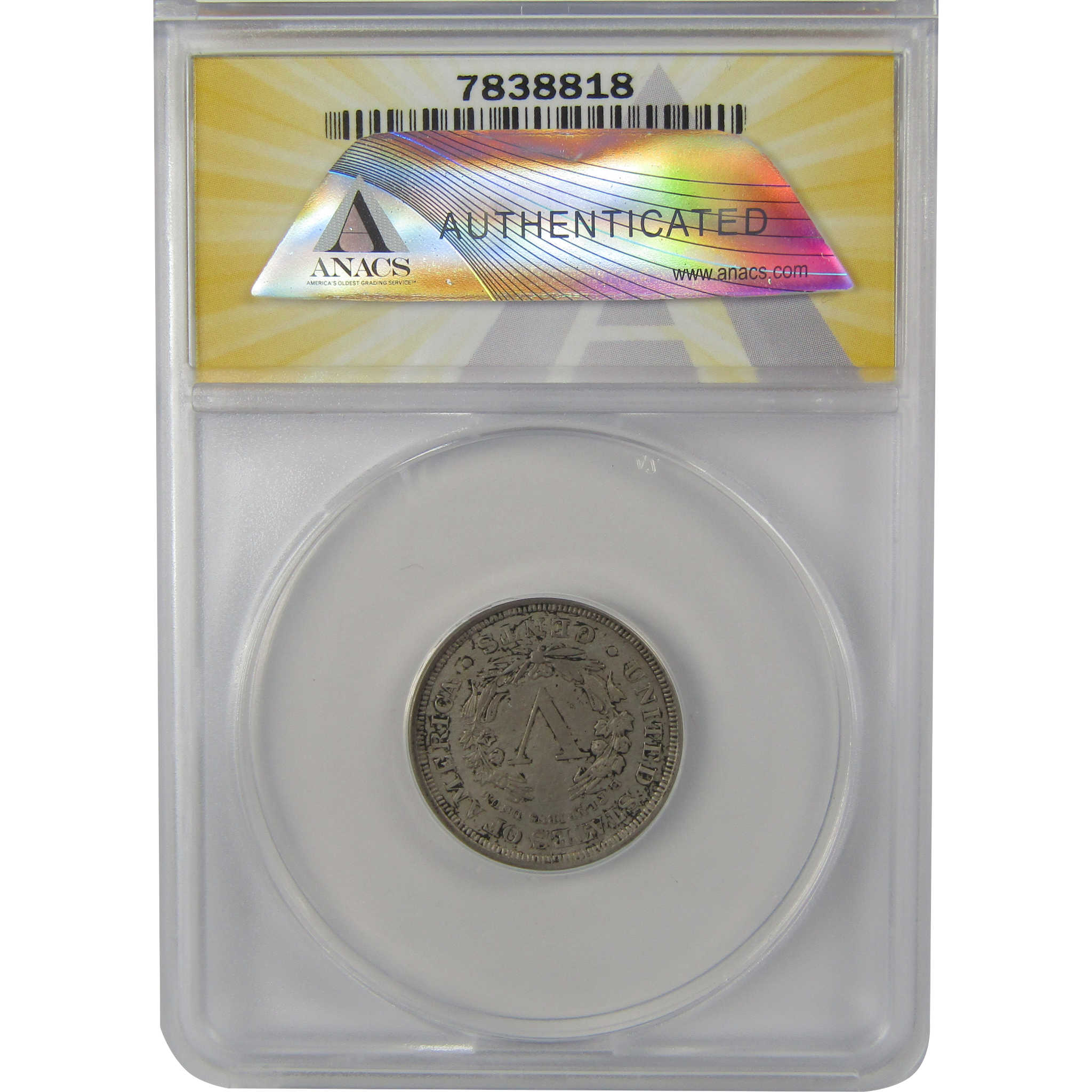 1900 Liberty Head V Nickel AU 50 Details ANACS 5c Coin SKU:I22304