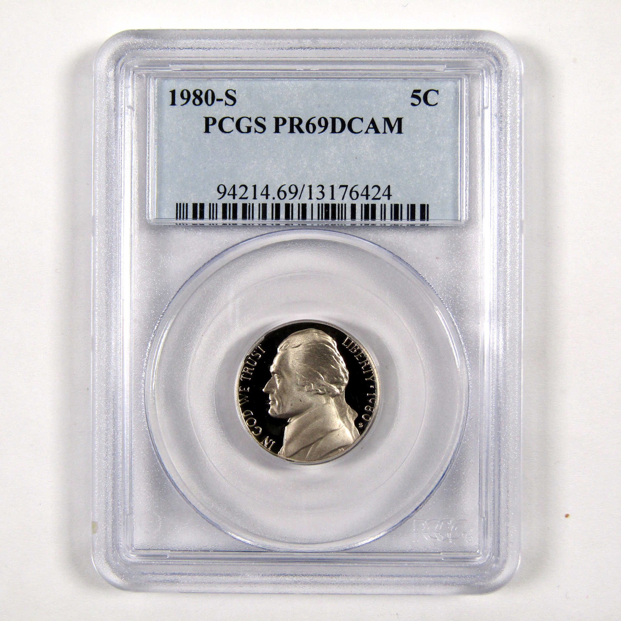 1980 S Jefferson Nickel PF 69 DCAM PCGS 5c Proof Coin SKU:CPC4254