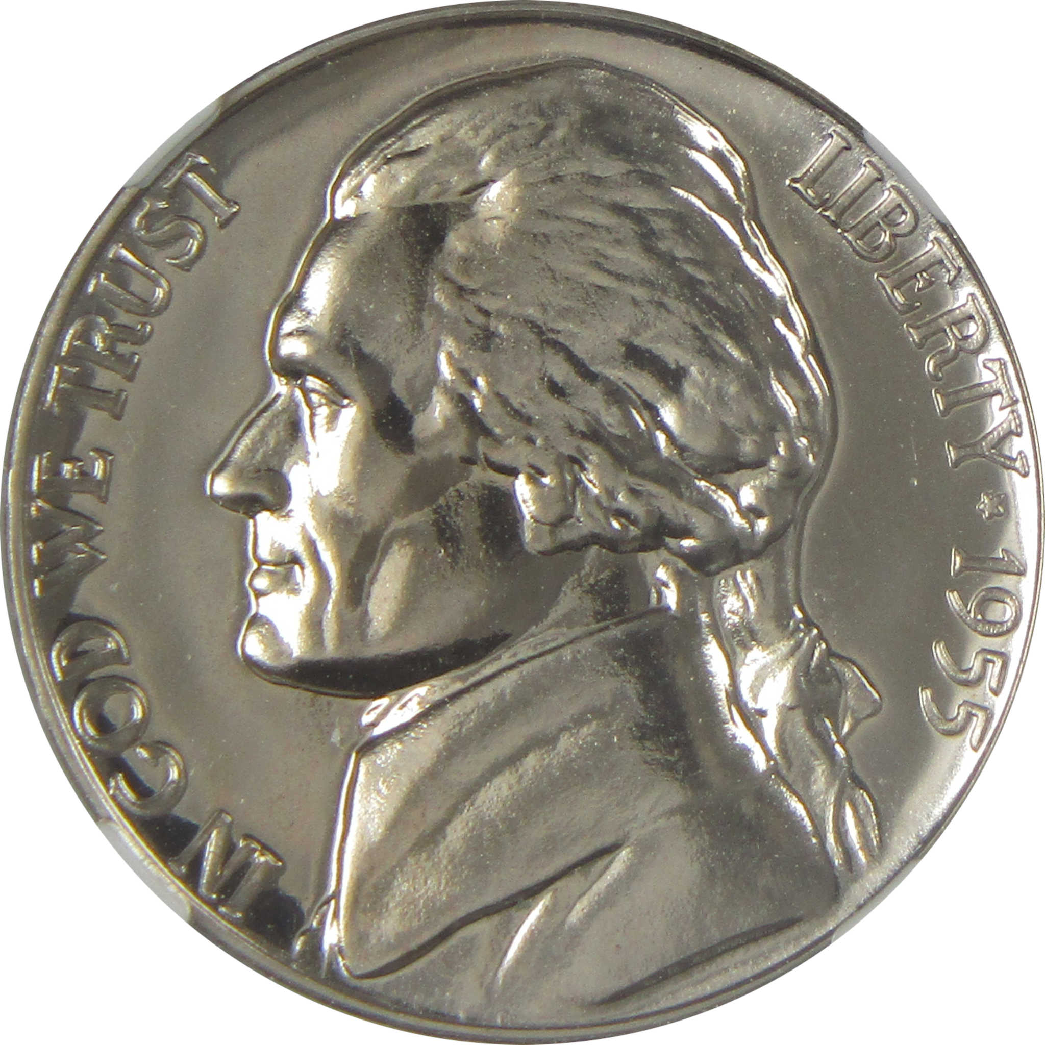 1955 Jefferson Nickel PF 67 NGC Proof 5c Coin SKU:I20634