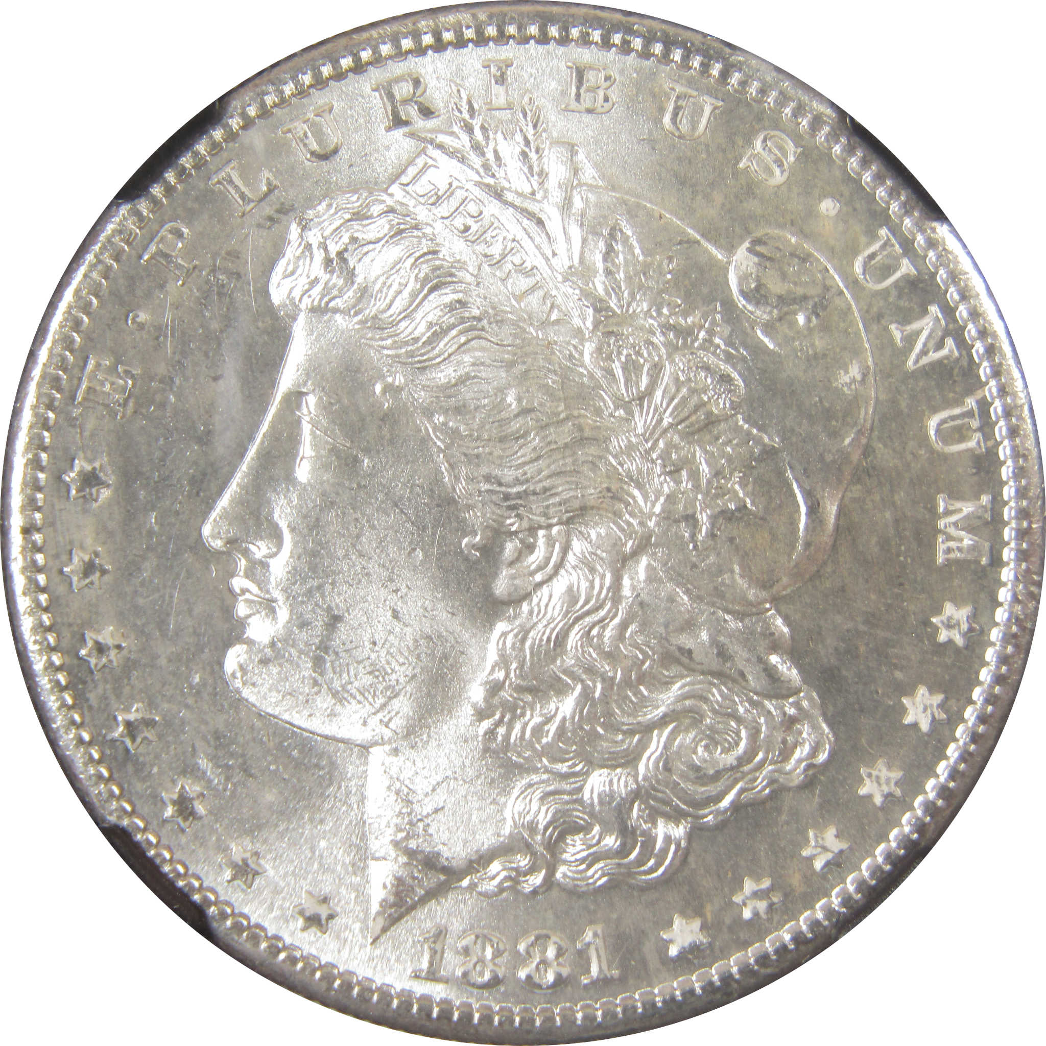 1881 S Morgan Silver Dollar MS 64 NGC Original Bag Fragment SKU:I24705