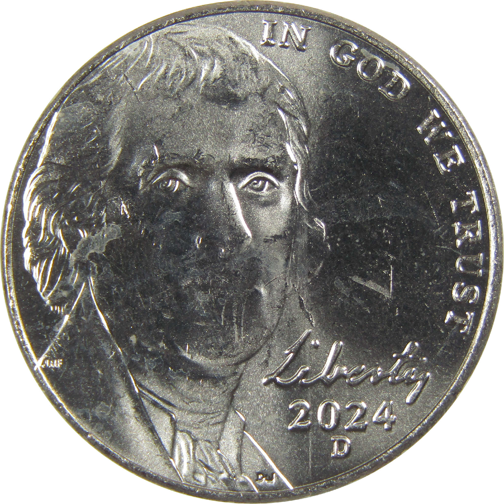 2024 D Jefferson Nickel Uncirculated 5c Coin