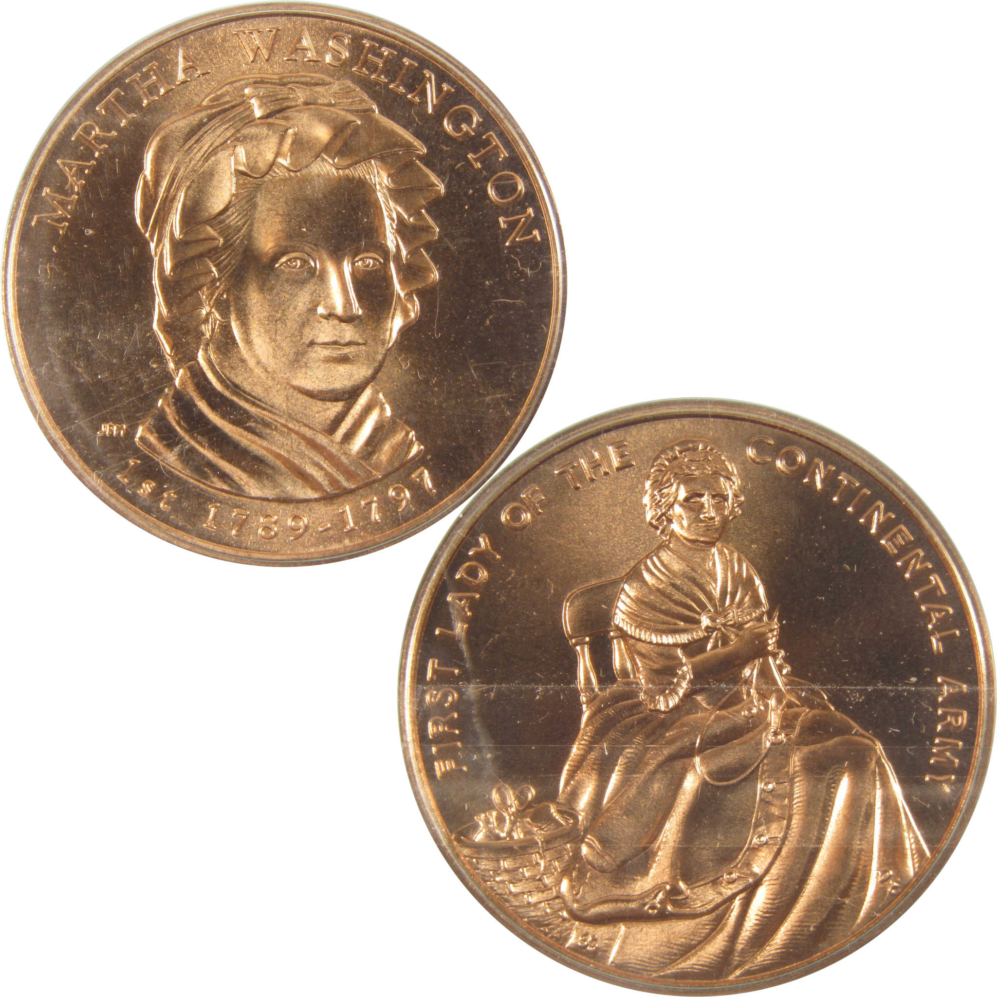 2007 George Washington First Spouse 2 Piece Set Unc SKU:CPC8973