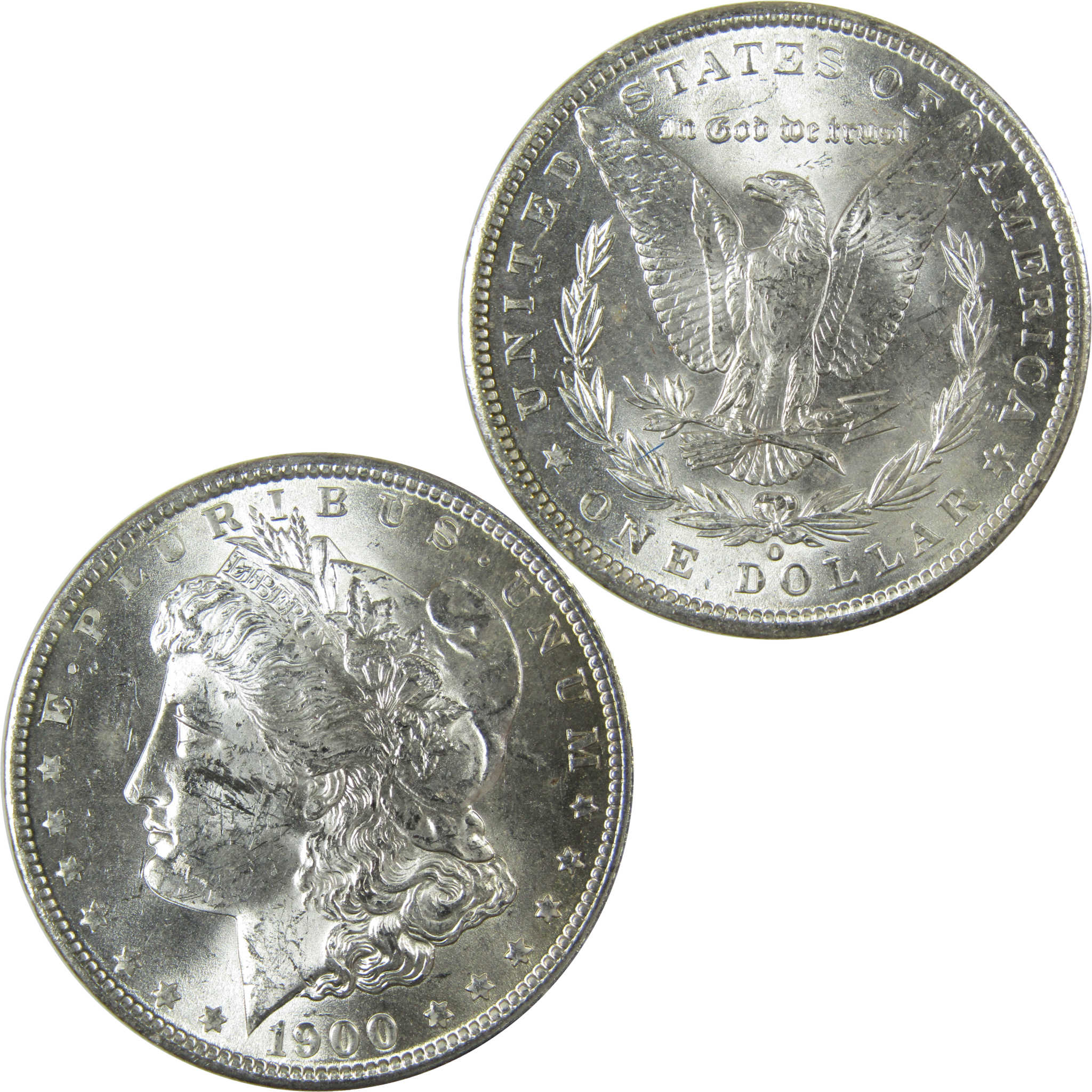1900 O Morgan Silver Dollar Uncirculated Mint State $1 Coin SKU:I27726