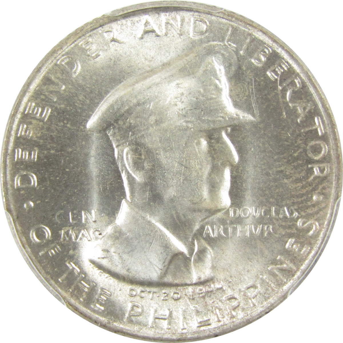 1947 S Philippines Douglas MacArthur Silver 50c MS 65 PCGS SKU:I28798