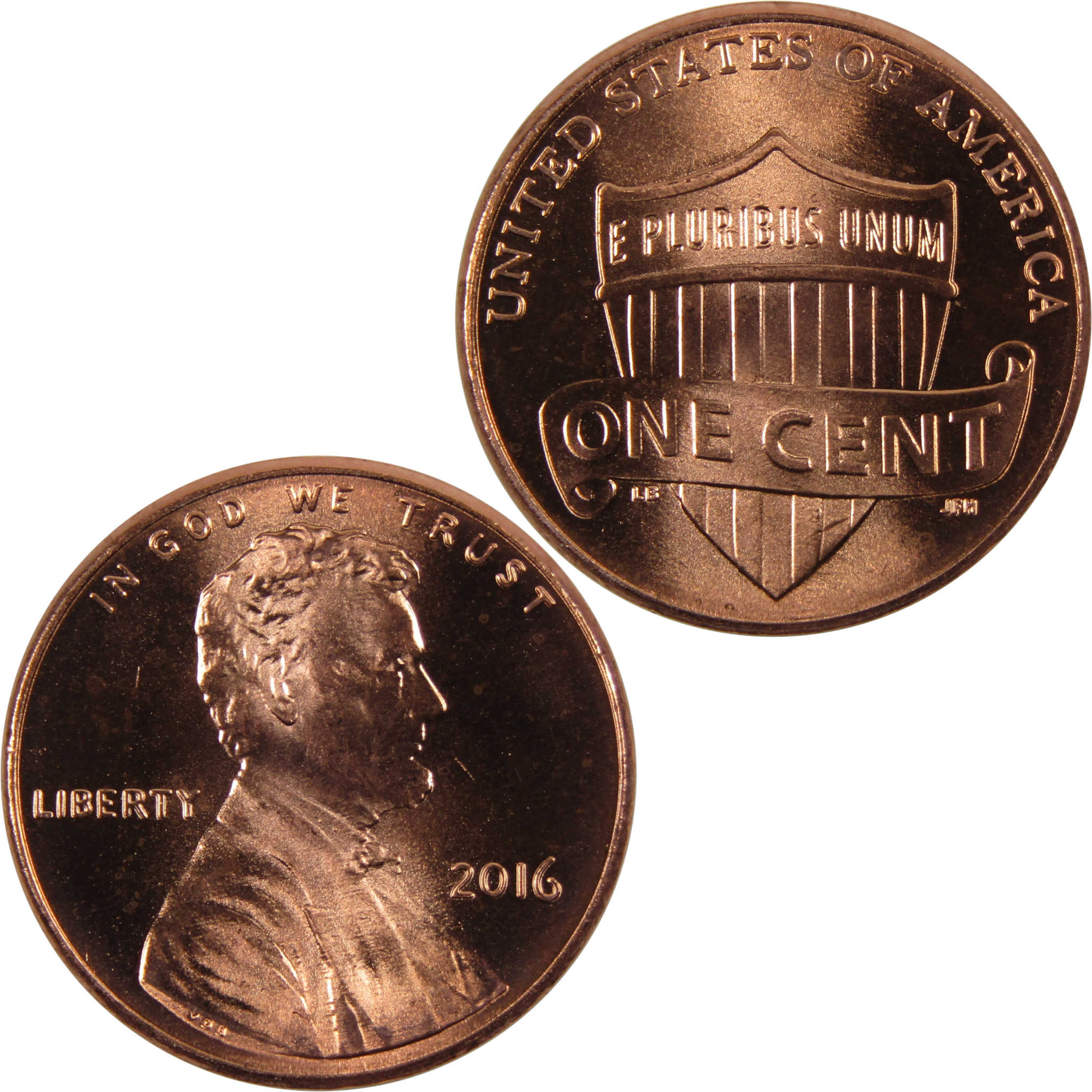 2016 Lincoln Shield Cent BU Uncirculated Penny 1c Coin