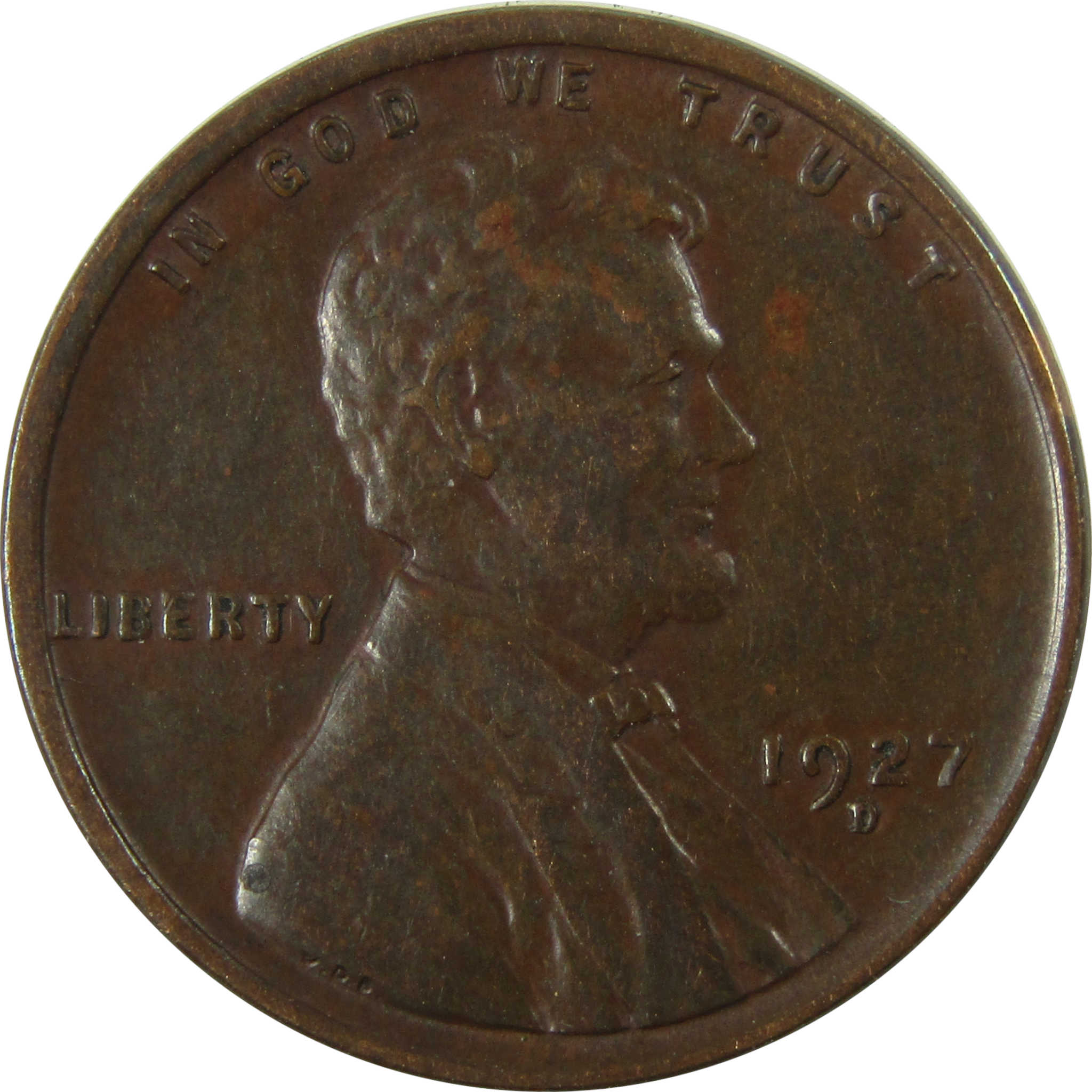 1927 D Lincoln Wheat Cent XF EF Extremely Fine Penny SKU:I26651