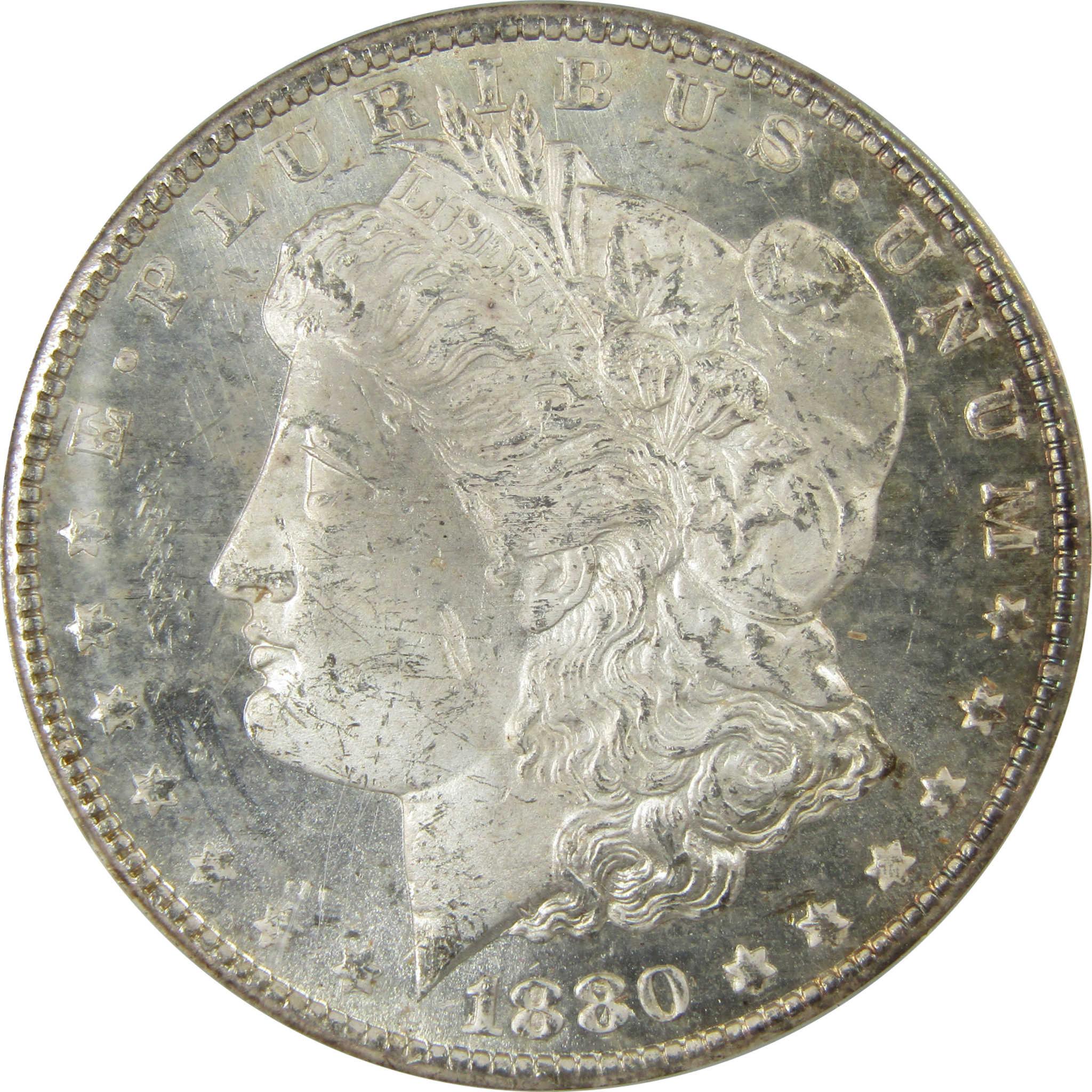 1880 CC 8/Low 7 Rev 79 Morgan Silver Dollar MS 62 ANACS SKU:I25916 - Morgan coin - Morgan silver dollar - Morgan silver dollar for sale - Profile Coins &amp; Collectibles