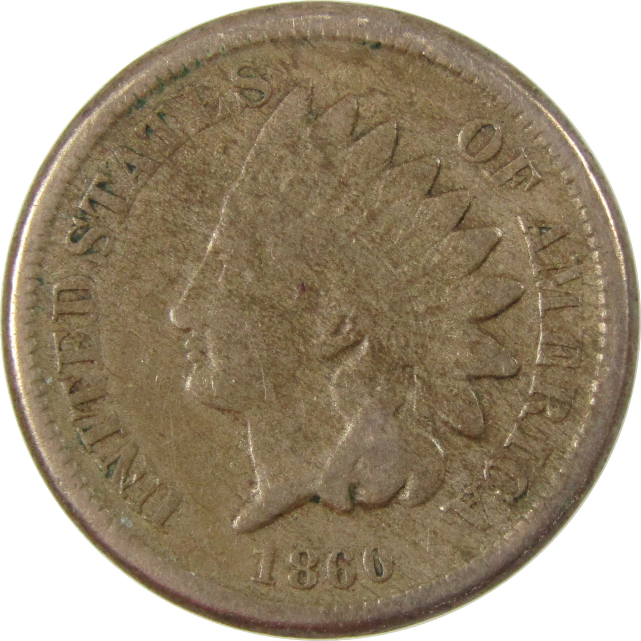 1860 Indian Head Cent VG Very Good Penny 1c Coin SKU:CP1233