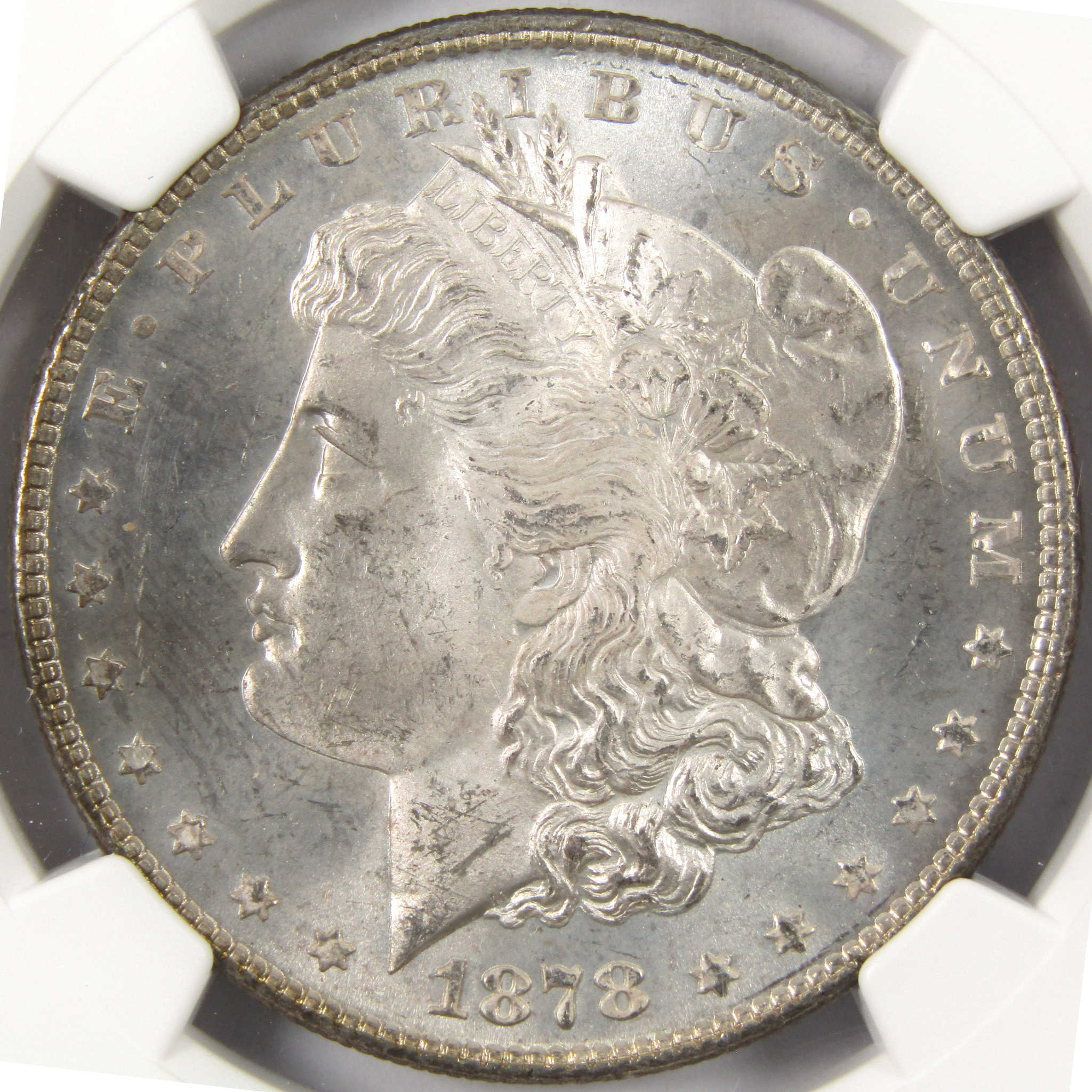 1878 7/8TF Strong Morgan Dollar MS 65 NGC Silver $1 Toned SKU:I9596