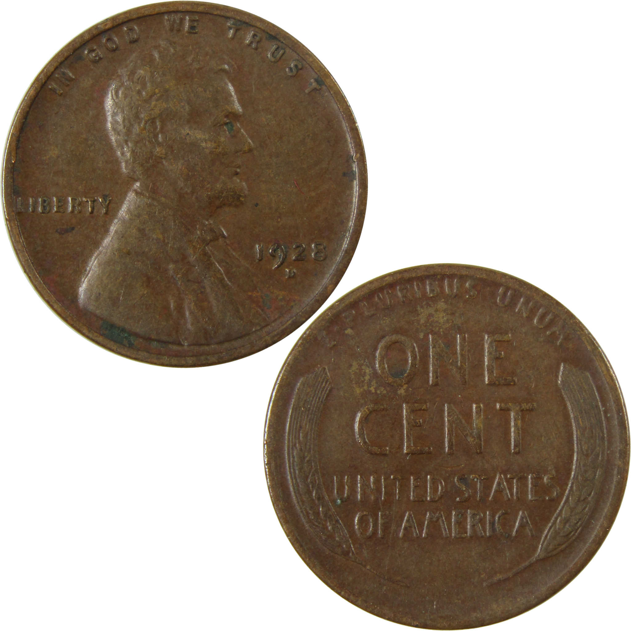 1928 D Lincoln Wheat Cent VF Very Fine Penny 1c Coin SKU:I27582
